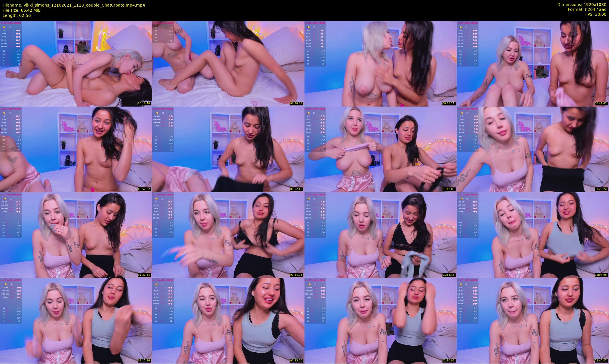 vikki_simons — 3 minute Chaturbate couple cam show recording, 1080p, Oct 12, 2021