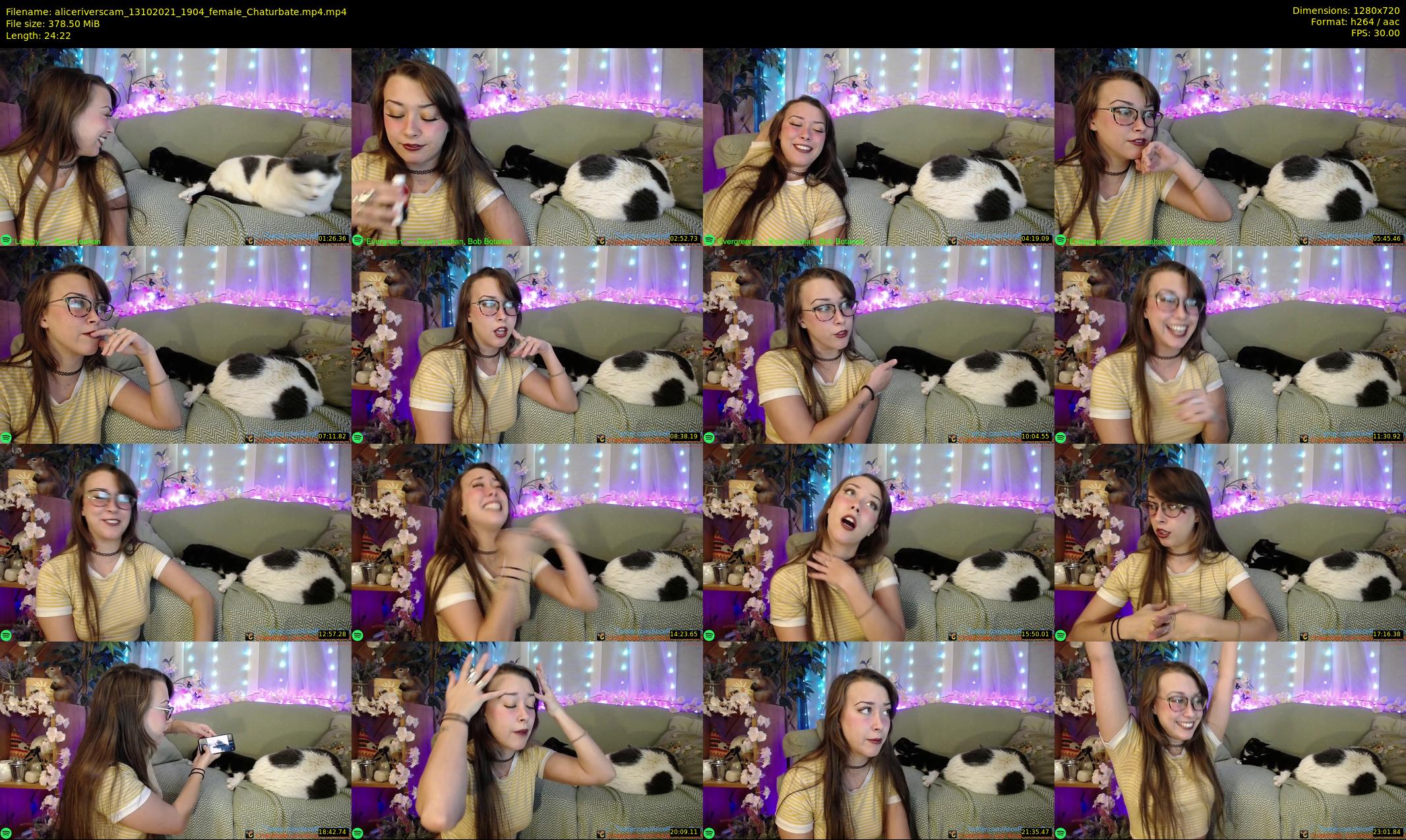 aliceriverscam — 25 minute Chaturbate female cam show recording, 720p, Oct 13, 2021