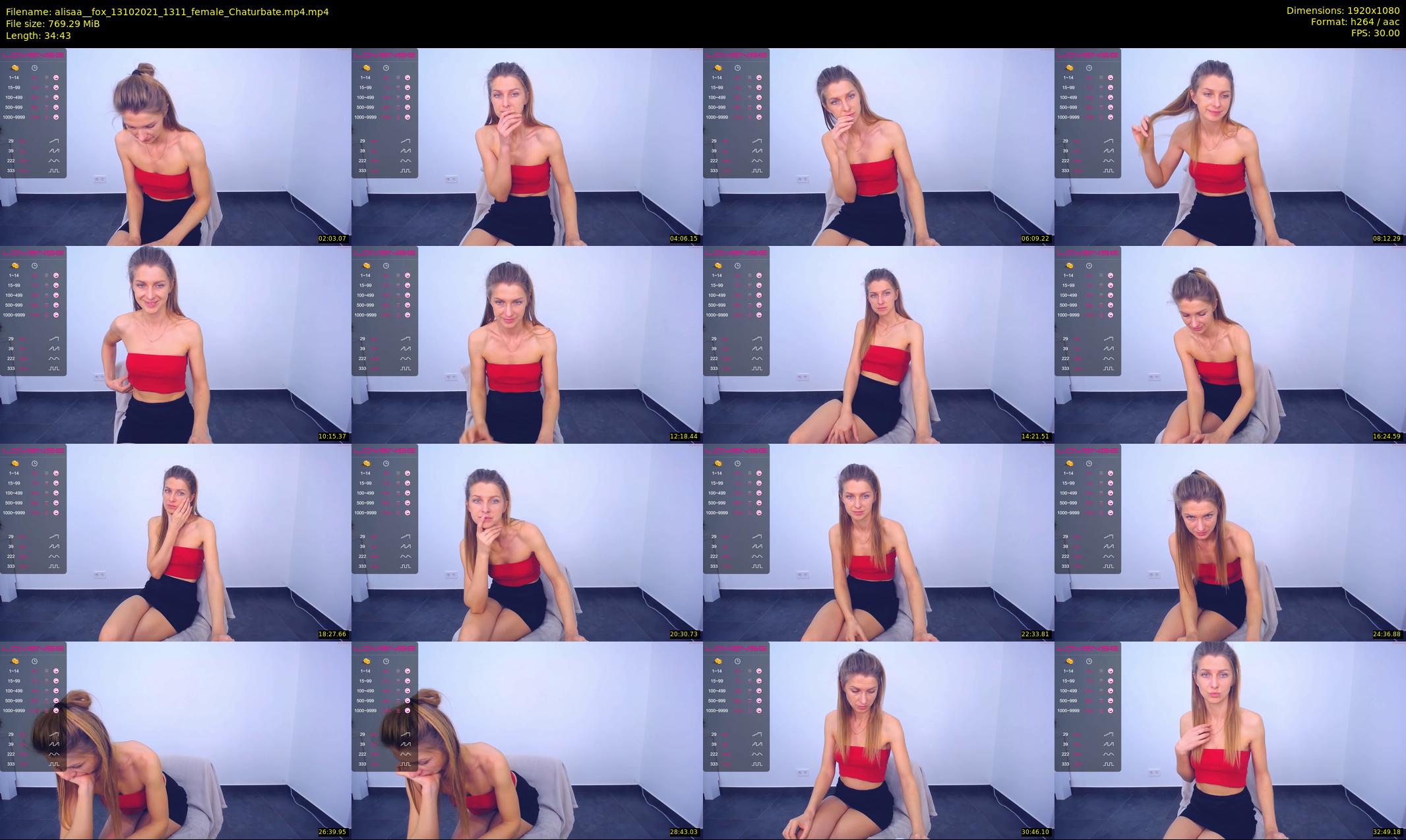 alisaa__fox — 35 minute Chaturbate female cam show recording, 1080p, Oct 13, 2021