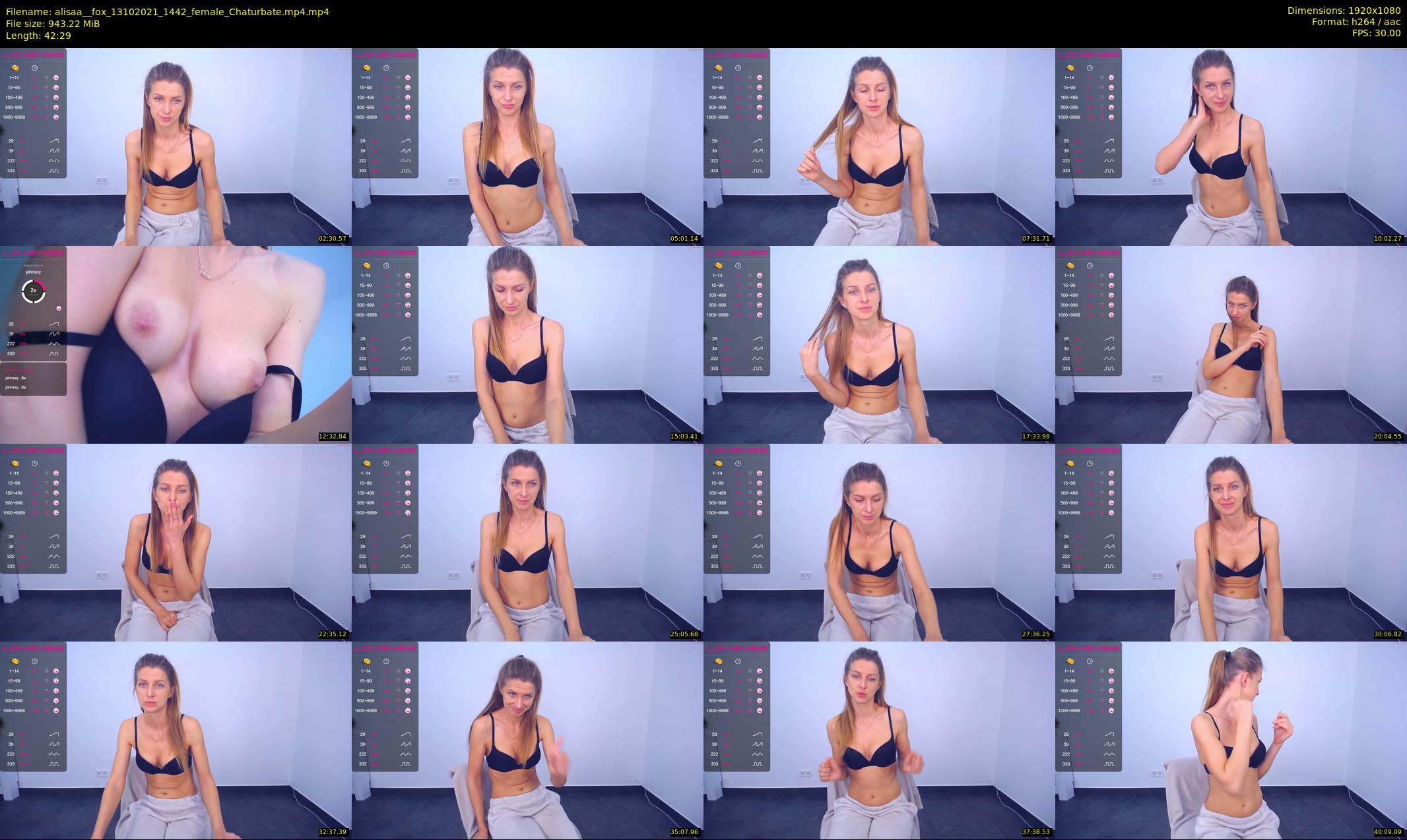 alisaa__fox — 43 minute Chaturbate female cam show recording, 1080p, Oct 13, 2021