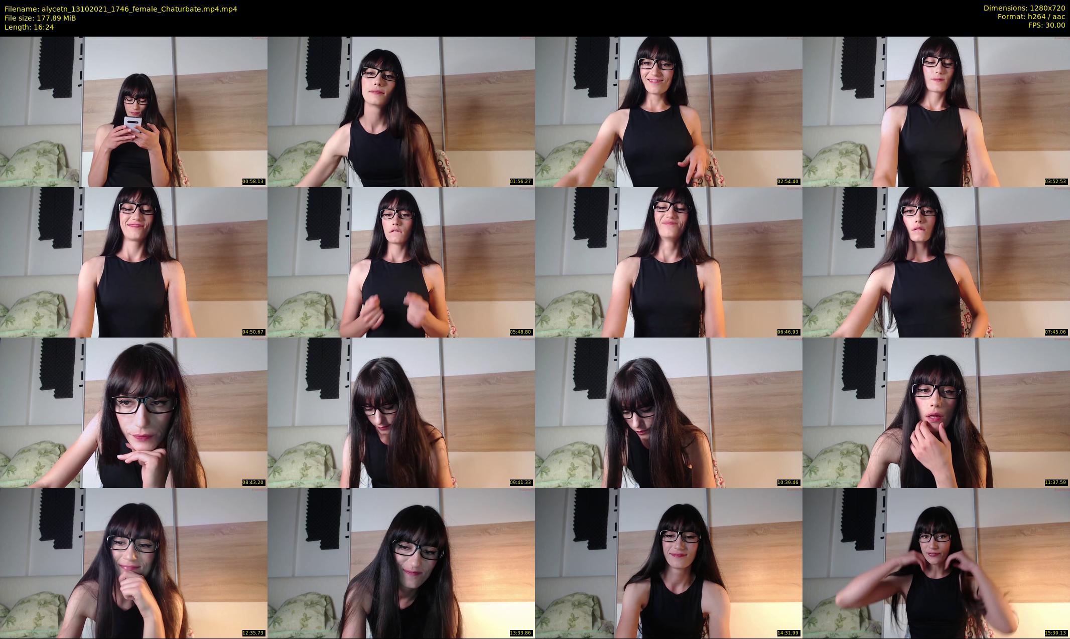 alycetn — 17 minute Chaturbate female cam show recording, 720p, Oct 13, 2021