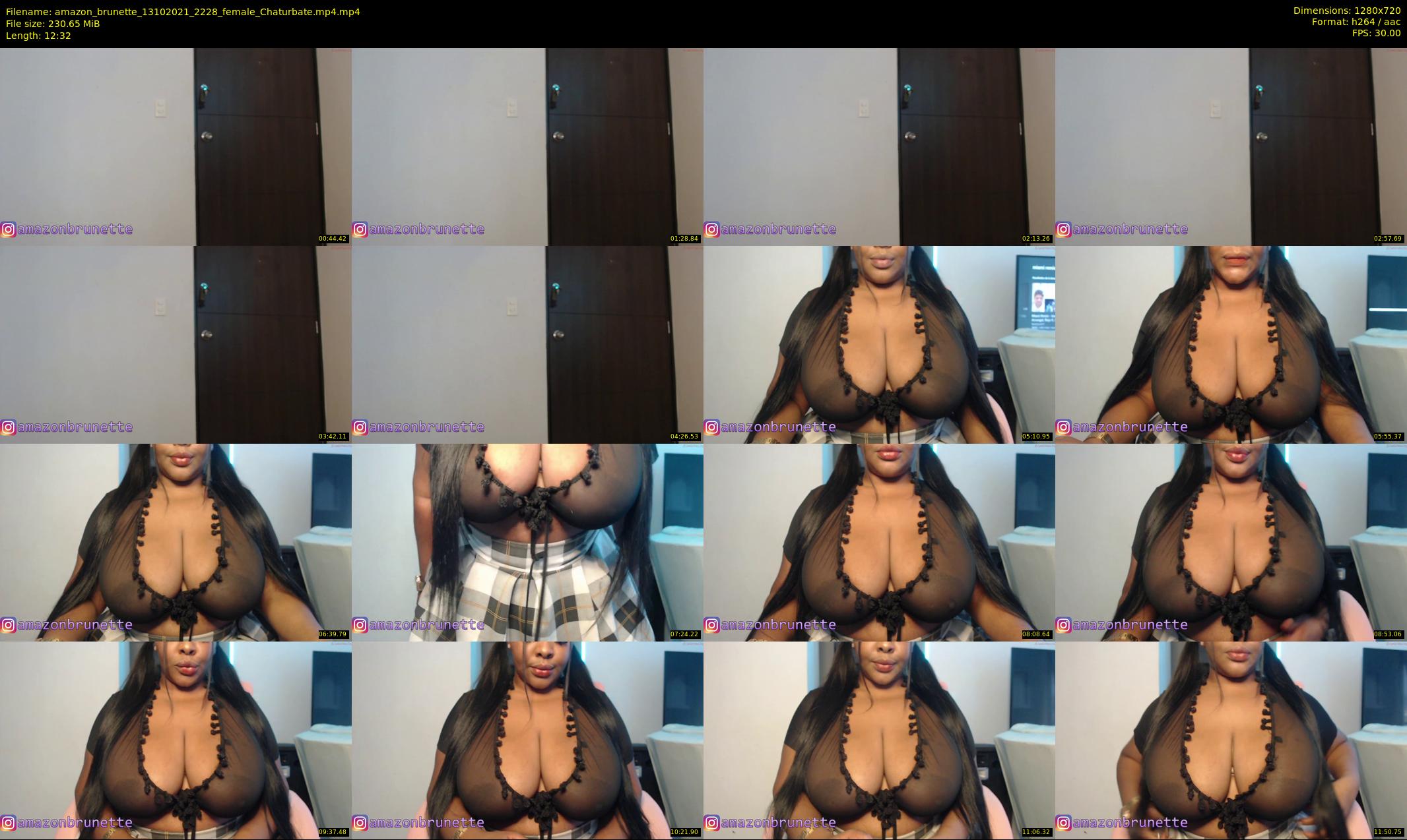 amazon_brunette — 13 minute Chaturbate female cam show recording, 720p, Oct 13, 2021