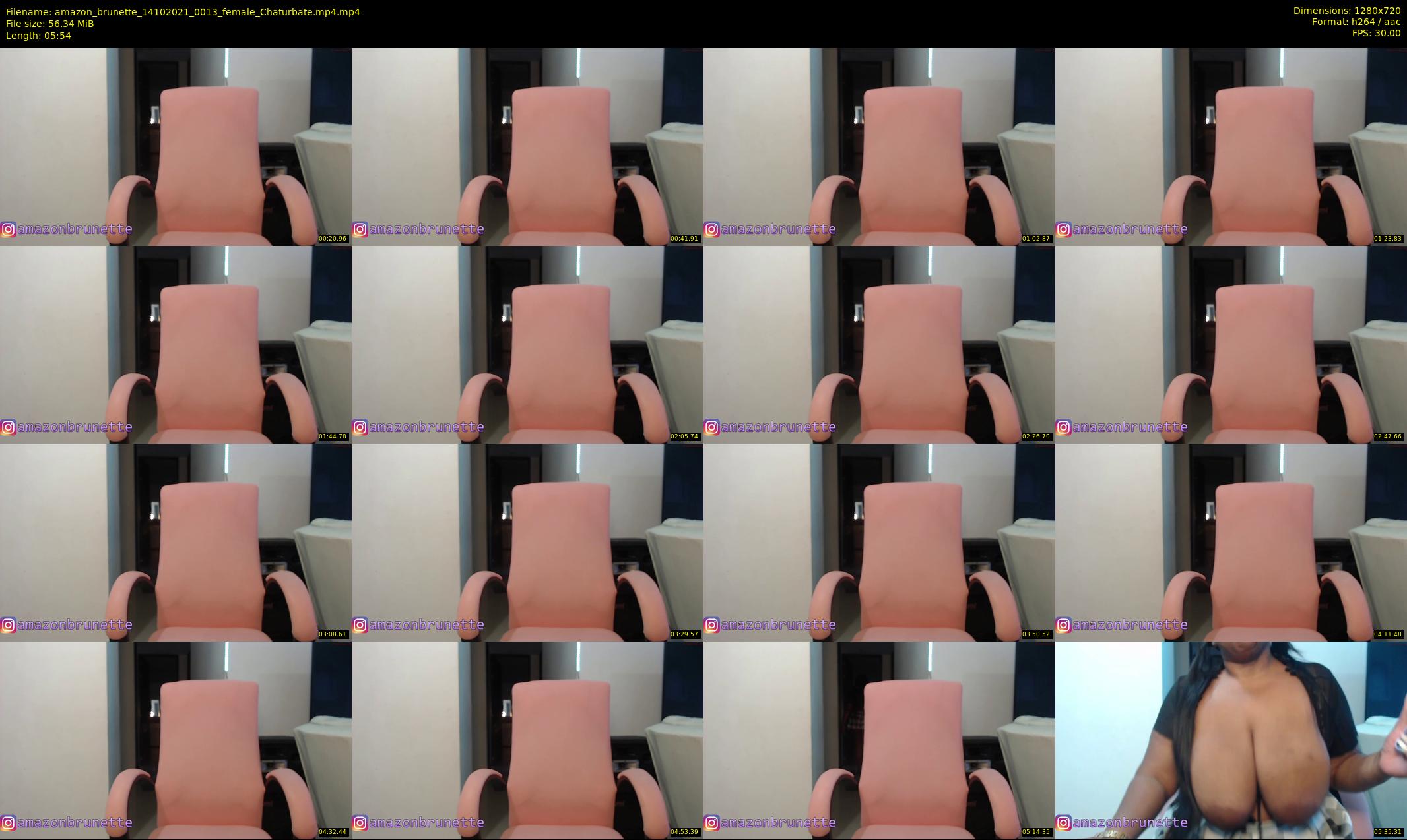 amazon_brunette — 6 minute Chaturbate female cam show recording, 720p, Oct 14, 2021