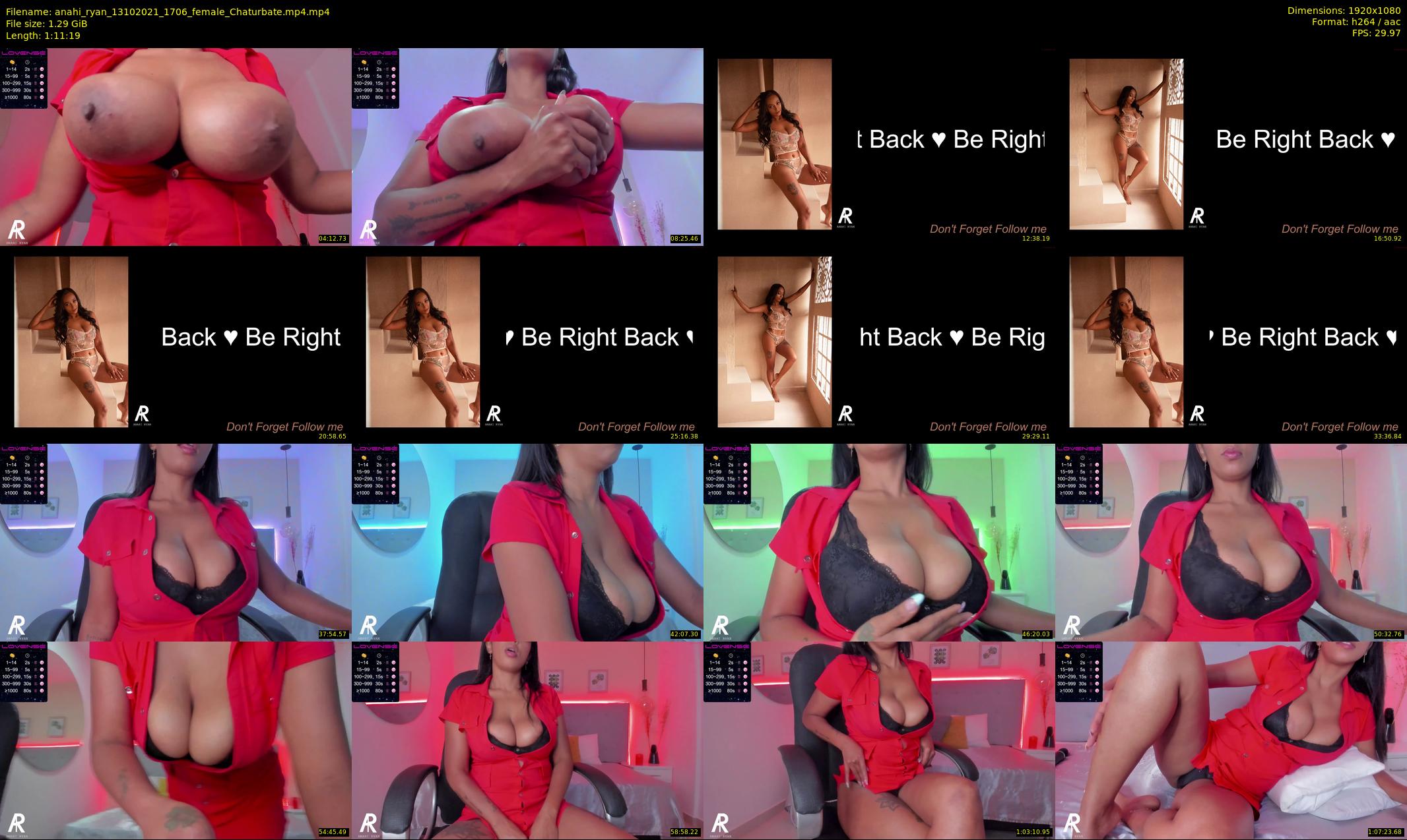 anahi_ryan — 72 minute Chaturbate female cam show recording, 1080p, Oct 13, 2021