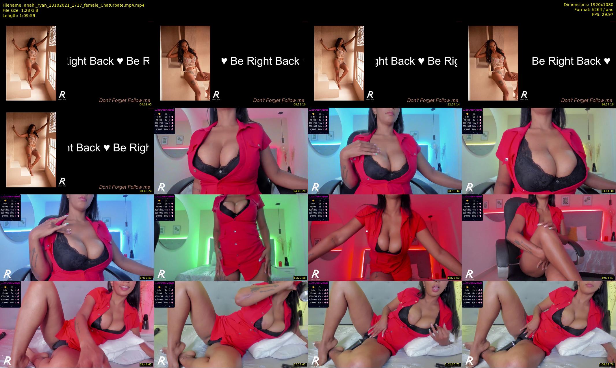 anahi_ryan — 70 minute Chaturbate female cam show recording, 1080p, Oct 13, 2021