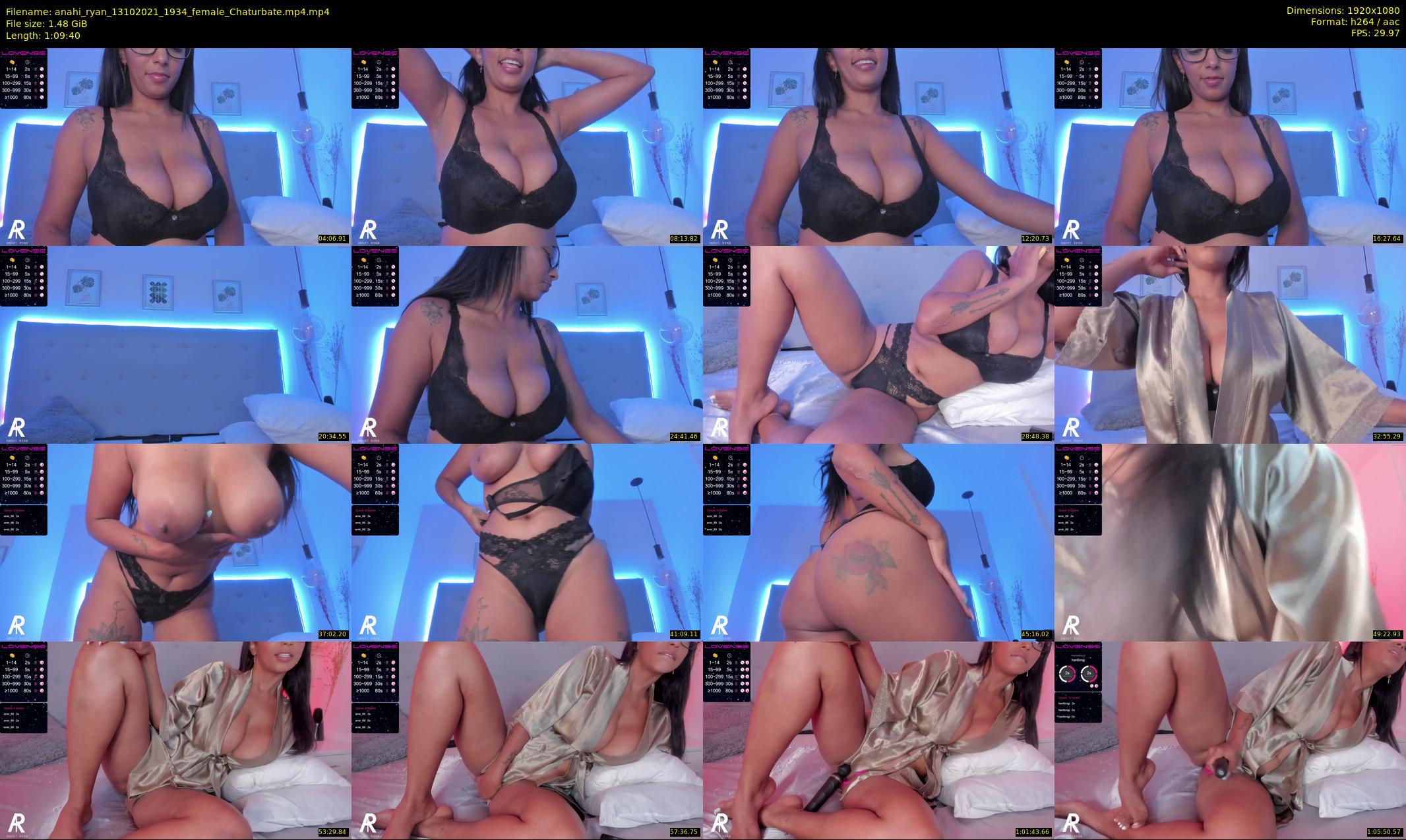 anahi_ryan — 70 minute Chaturbate female cam show recording, 1080p, Oct 13, 2021
