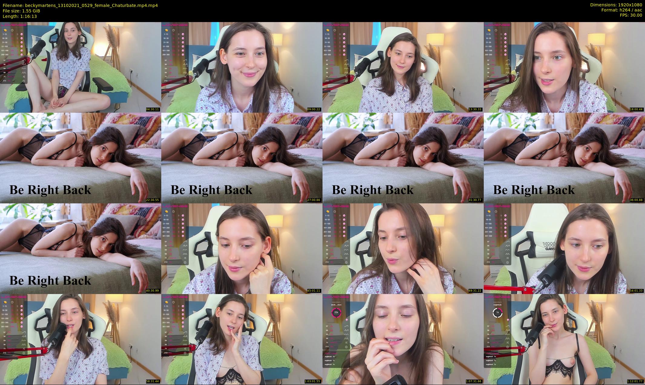 beckymartens — 77 minute Chaturbate female cam show recording, 1080p, Oct 13, 2021