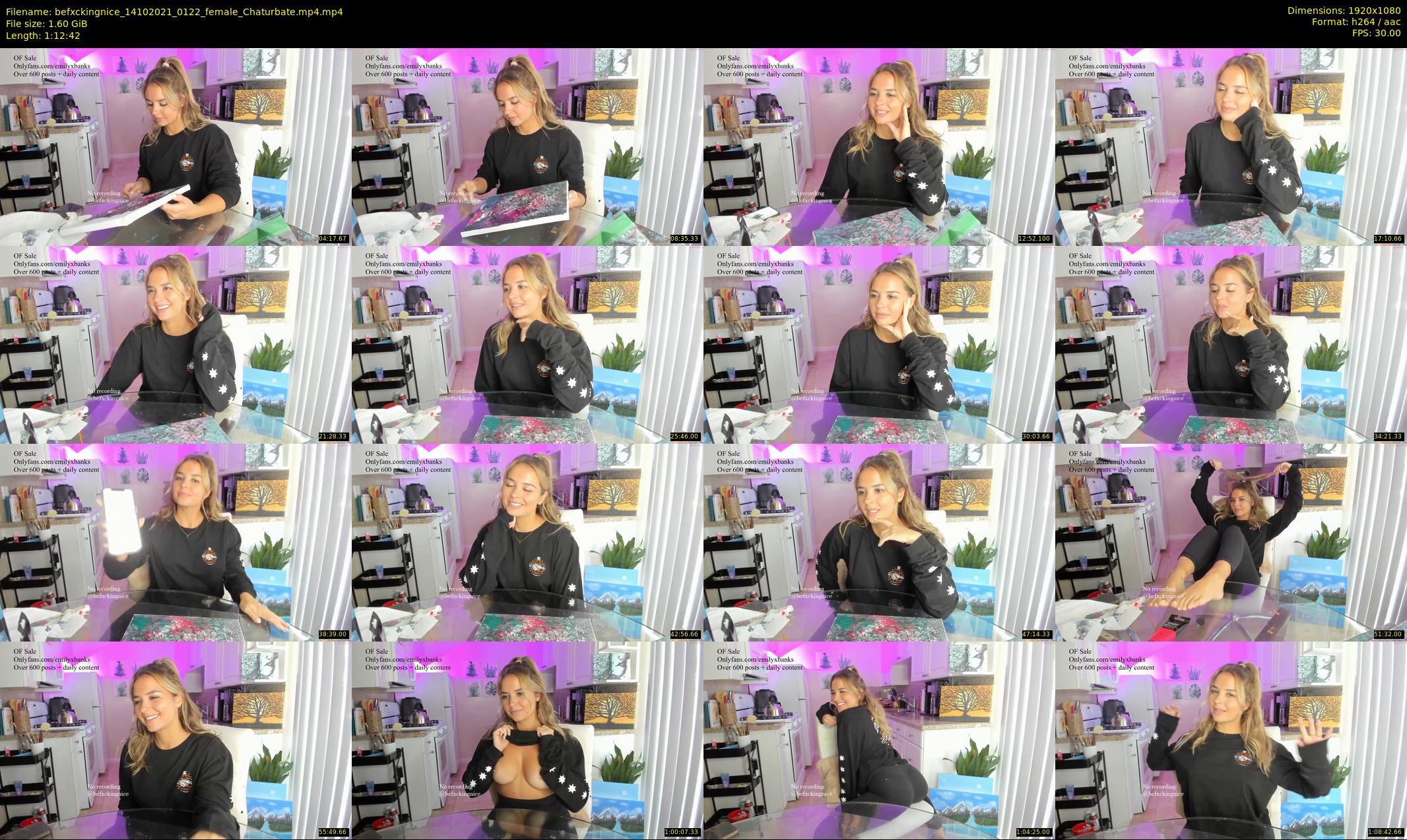 befxckingnice — 73 minute Chaturbate female cam show recording, 1080p, Oct 14, 2021