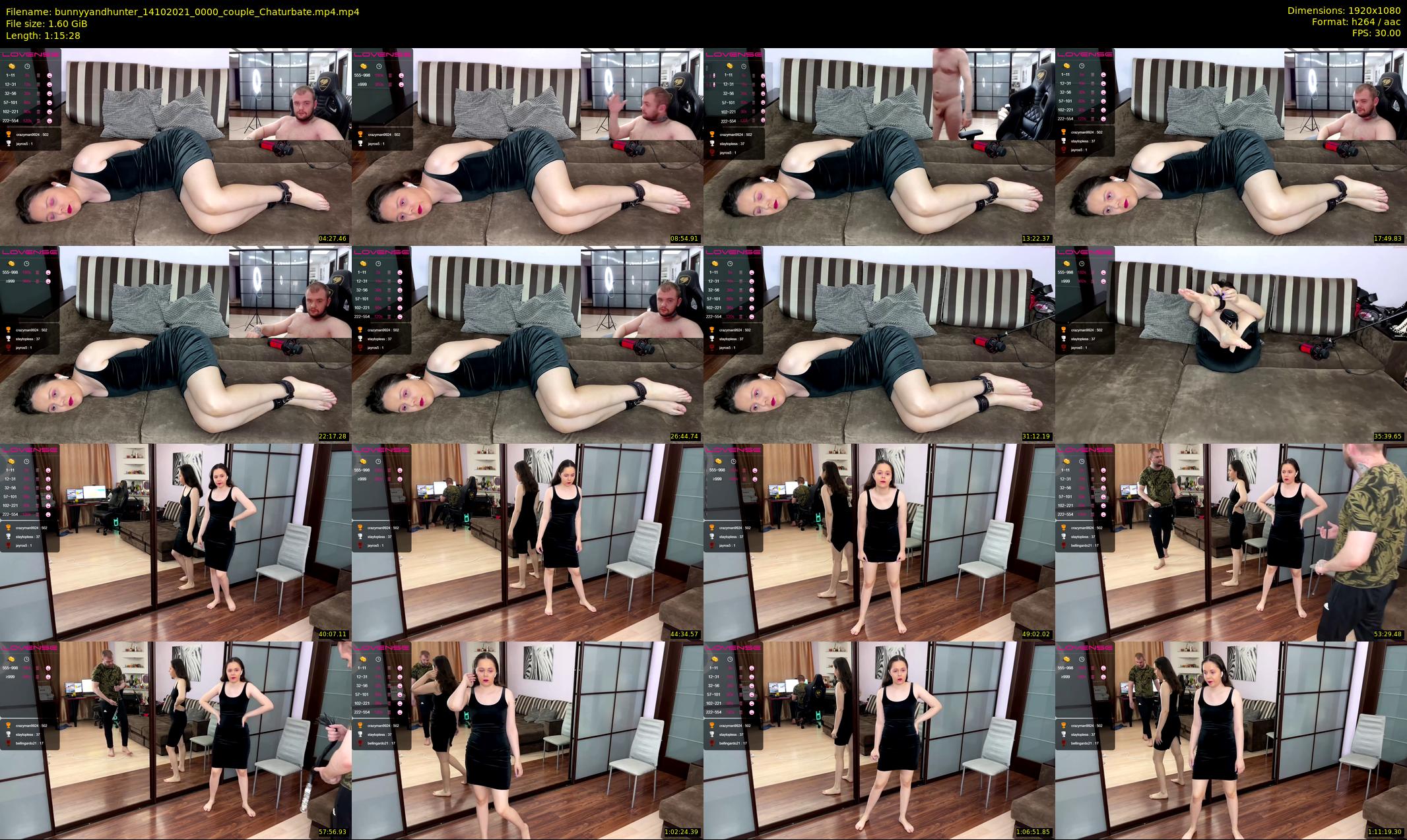 bunnyyandhunter — 76 minute Chaturbate couple cam show recording, 1080p, Oct 14, 2021