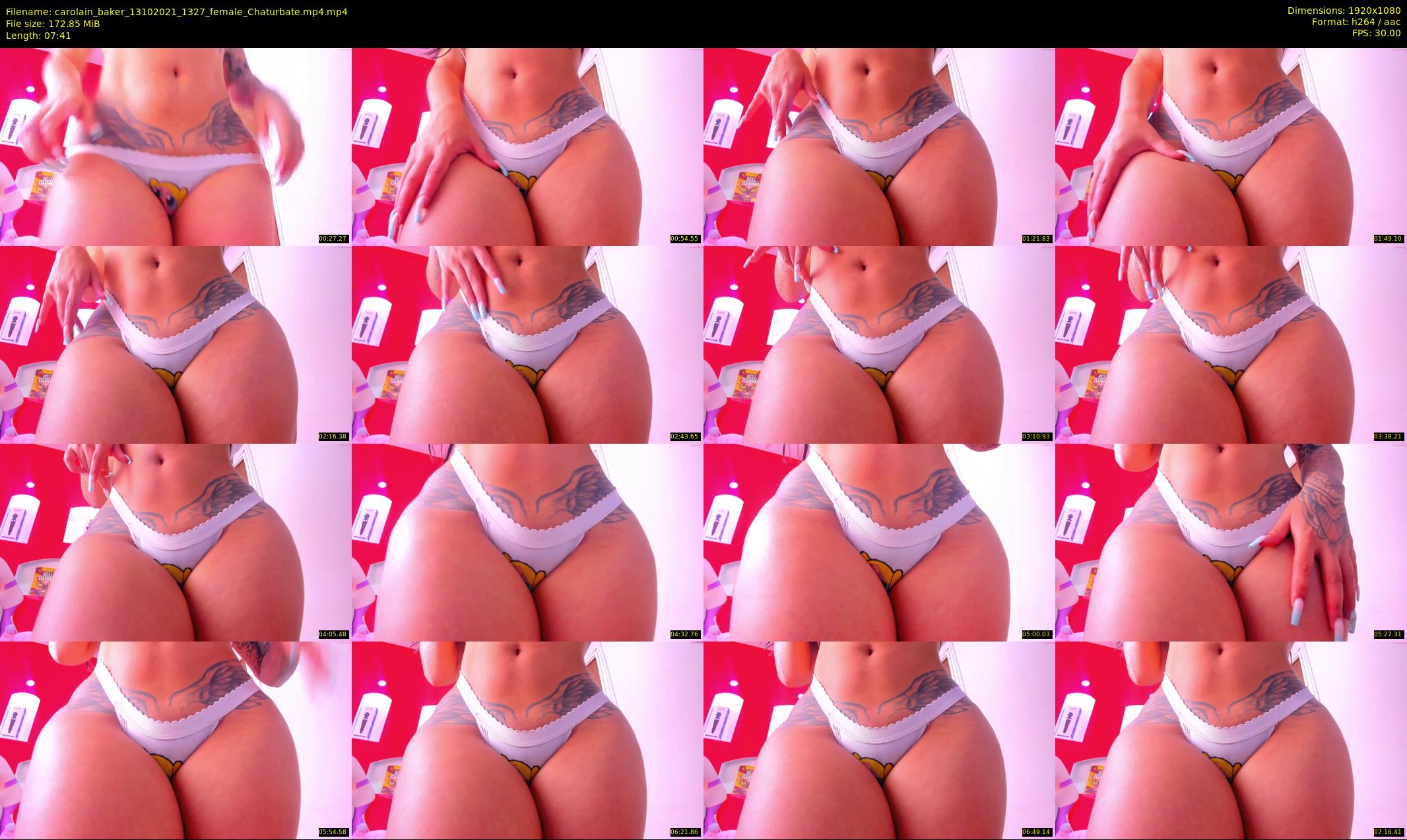 carolain_baker — 8 minute Chaturbate female cam show recording, 1080p, Oct 13, 2021