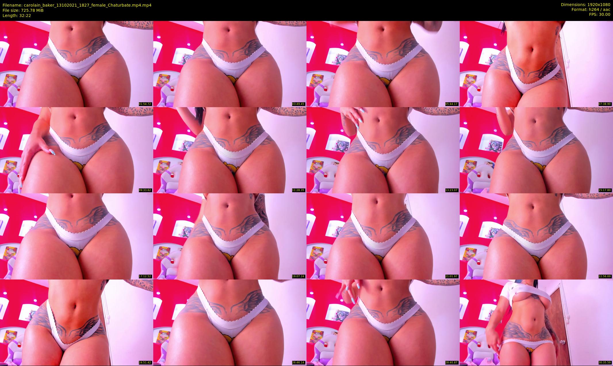 carolain_baker — 33 minute Chaturbate female cam show recording, 1080p, Oct 13, 2021