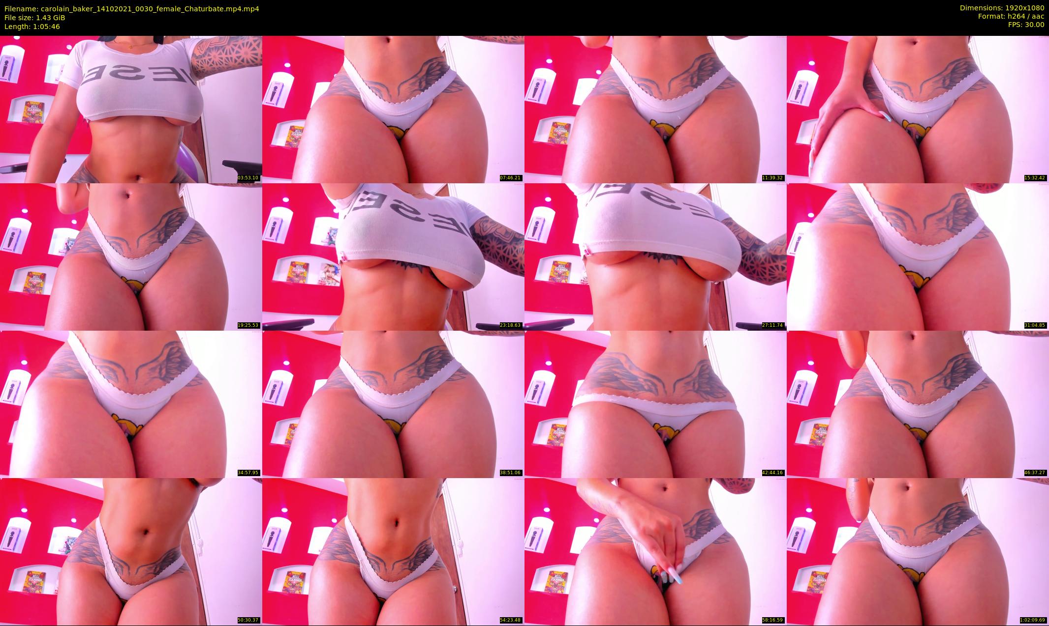 carolain_baker — 66 minute Chaturbate female cam show recording, 1080p, Oct 14, 2021