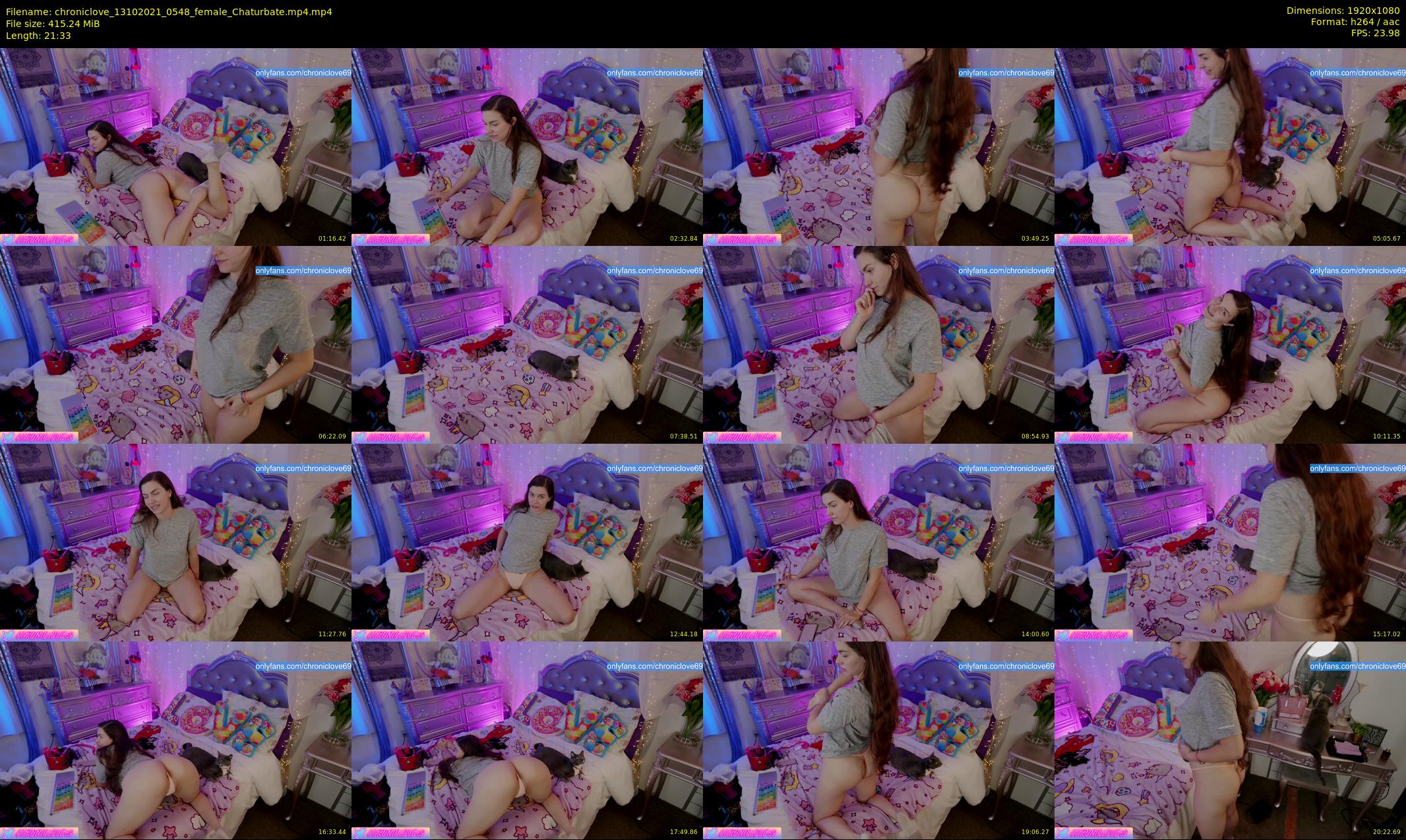 chroniclove — 22 minute Chaturbate female cam show recording, 1080p, Oct 13, 2021
