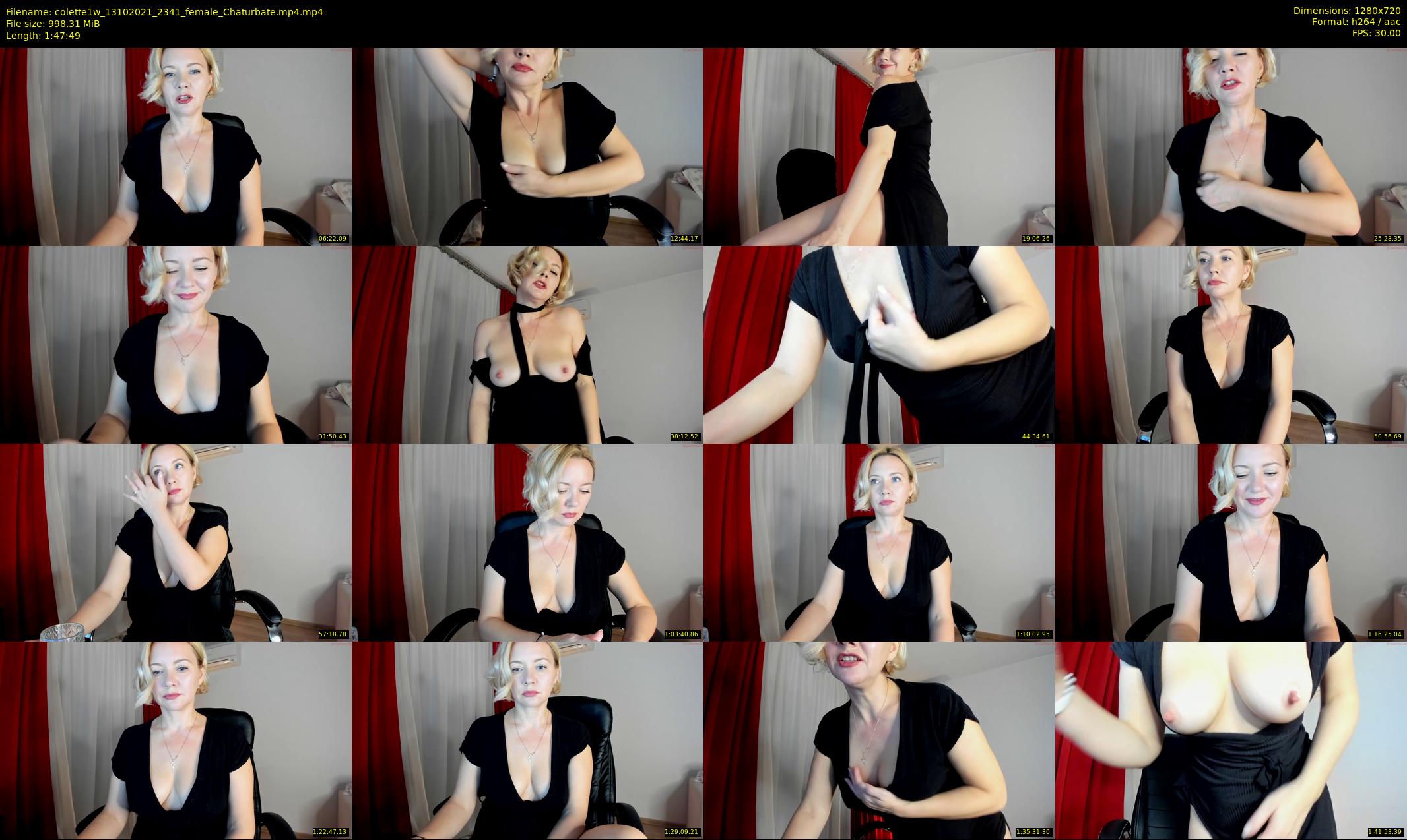 colette1w — 108 minute Chaturbate female cam show recording, 720p, Oct 13, 2021
