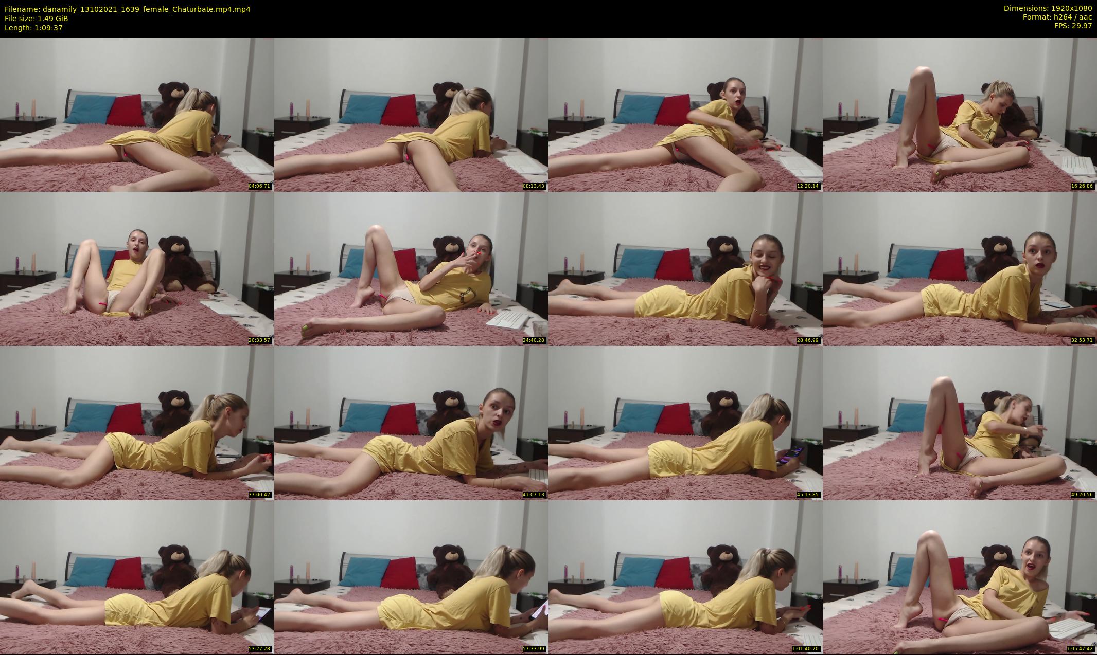danamily — 70 minute Chaturbate female cam show recording, 1080p, Oct 13, 2021