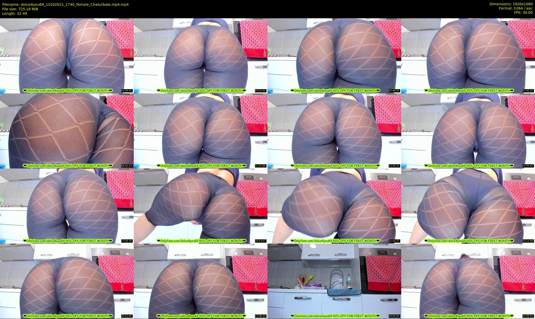 dolce4you69 — 33 minute Chaturbate female cam show recording, 1080p, Oct 13, 2021