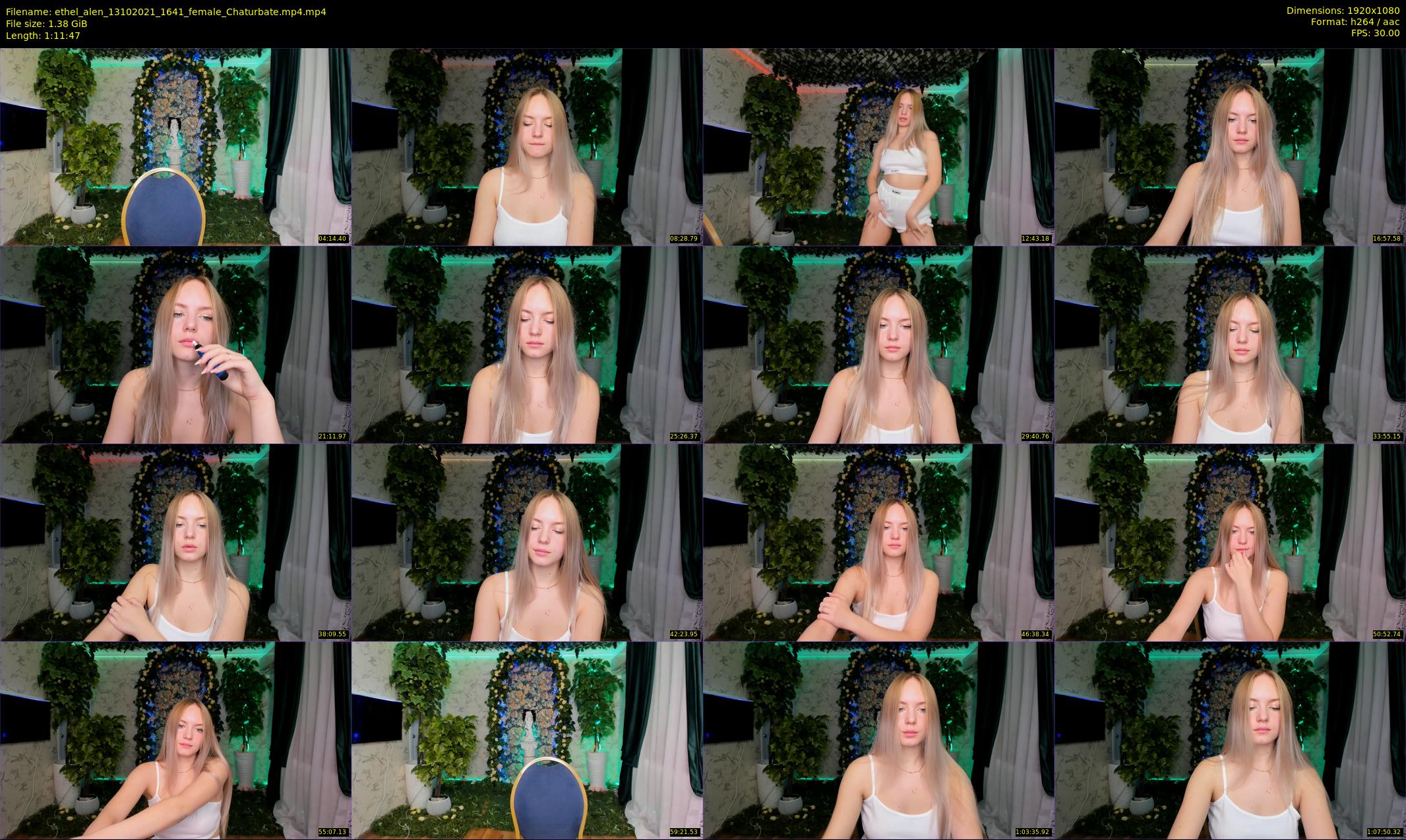 ethel_alen — 72 minute Chaturbate female cam show recording, 1080p, Oct 13, 2021
