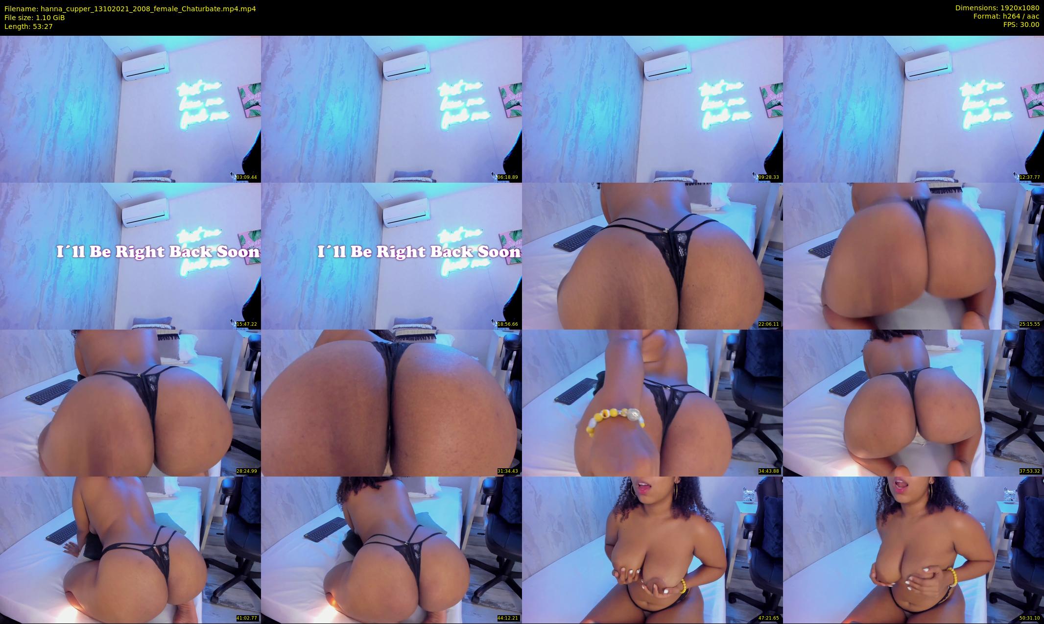 hanna_cupper — 54 minute Chaturbate female cam show recording, 1080p, Oct 13, 2021