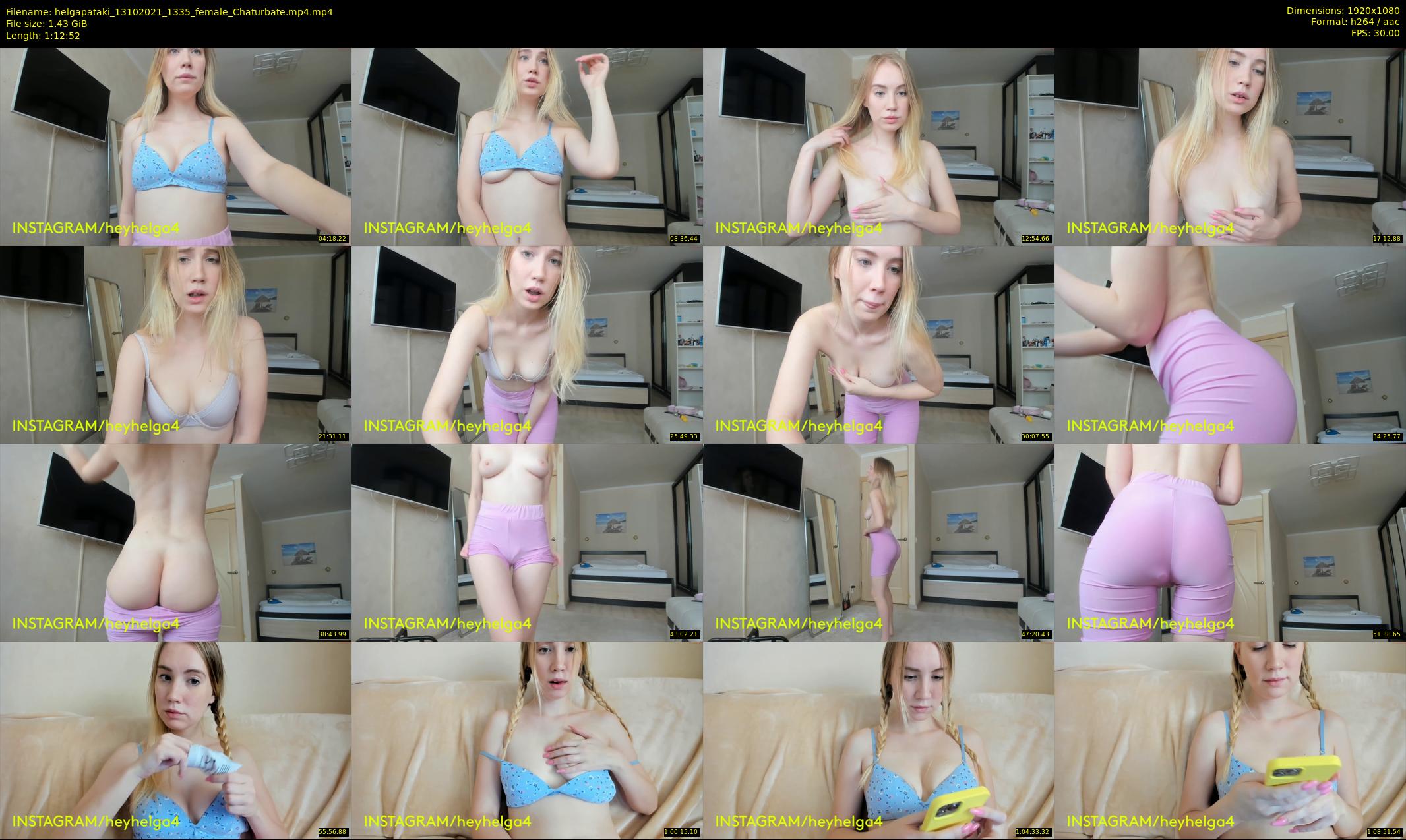 helgapataki — 73 minute Chaturbate female cam show recording, 1080p, Oct 13, 2021