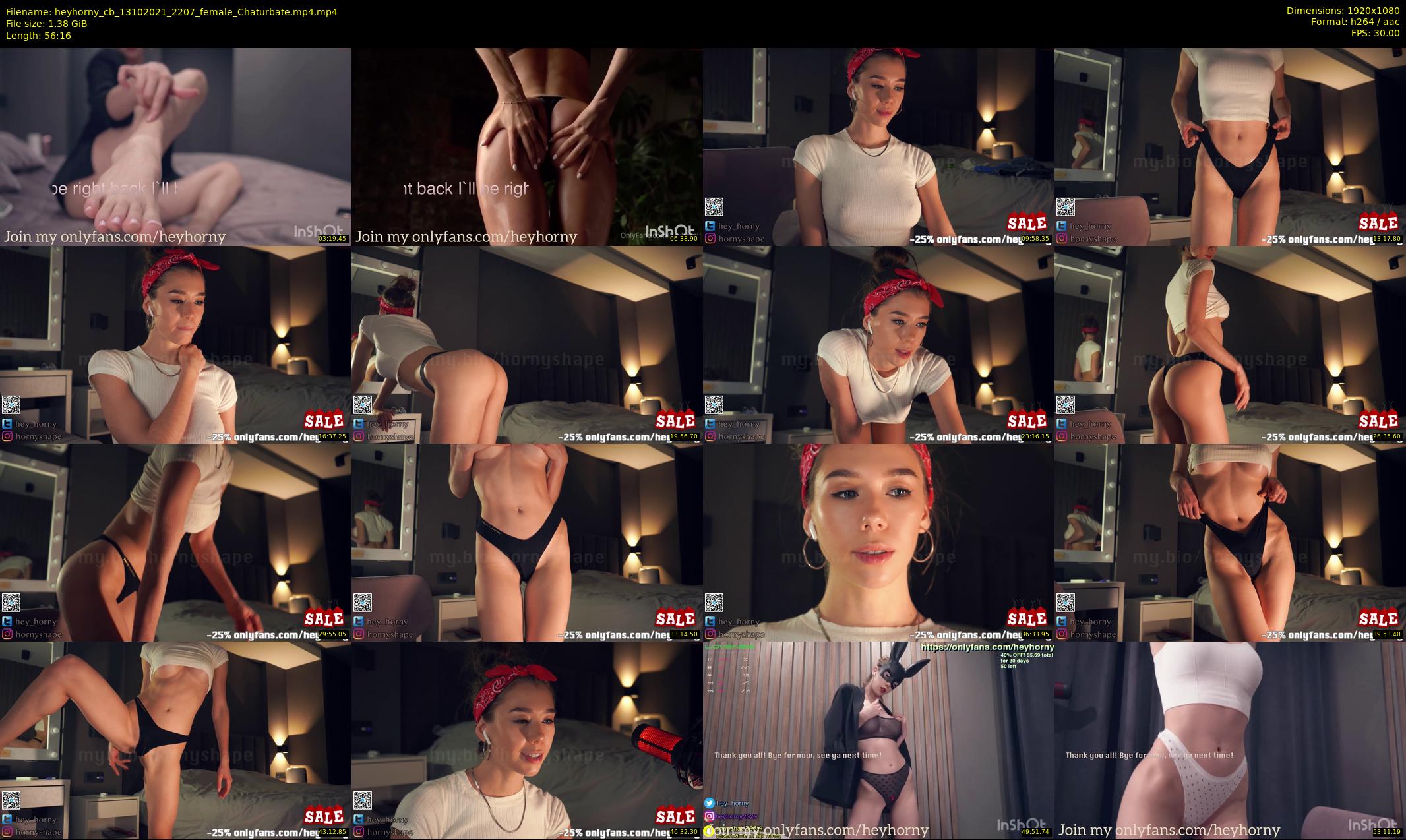 heyhorny_cb — 57 minute Chaturbate couple cam show recording, 1080p, Oct 13, 2021