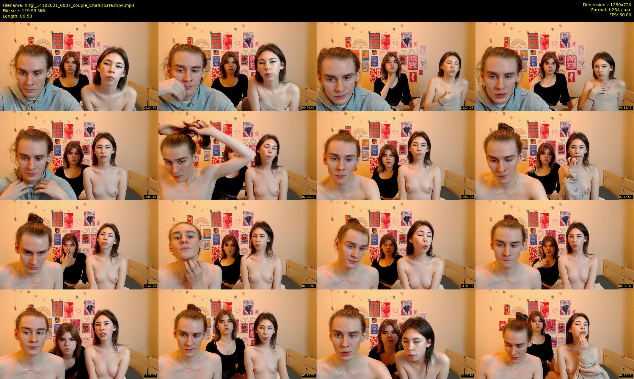 hizgi — 7 minute Chaturbate couple cam show recording, 720p, Oct 14, 2021