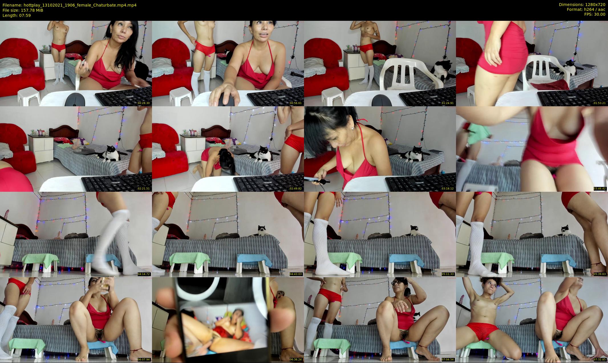hottplay — 8 minute Chaturbate female cam show recording, 720p, Oct 13, 2021