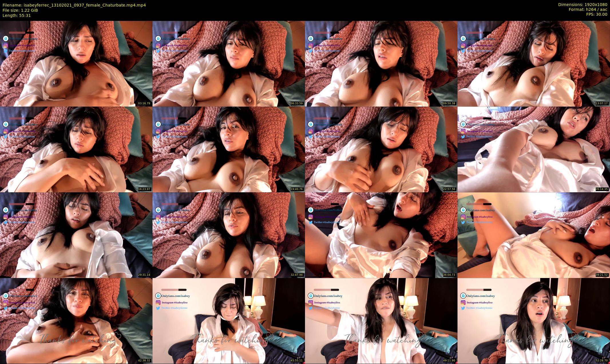 isabeyferrec — 56 minute Chaturbate female cam show recording, 1080p, Oct 13, 2021