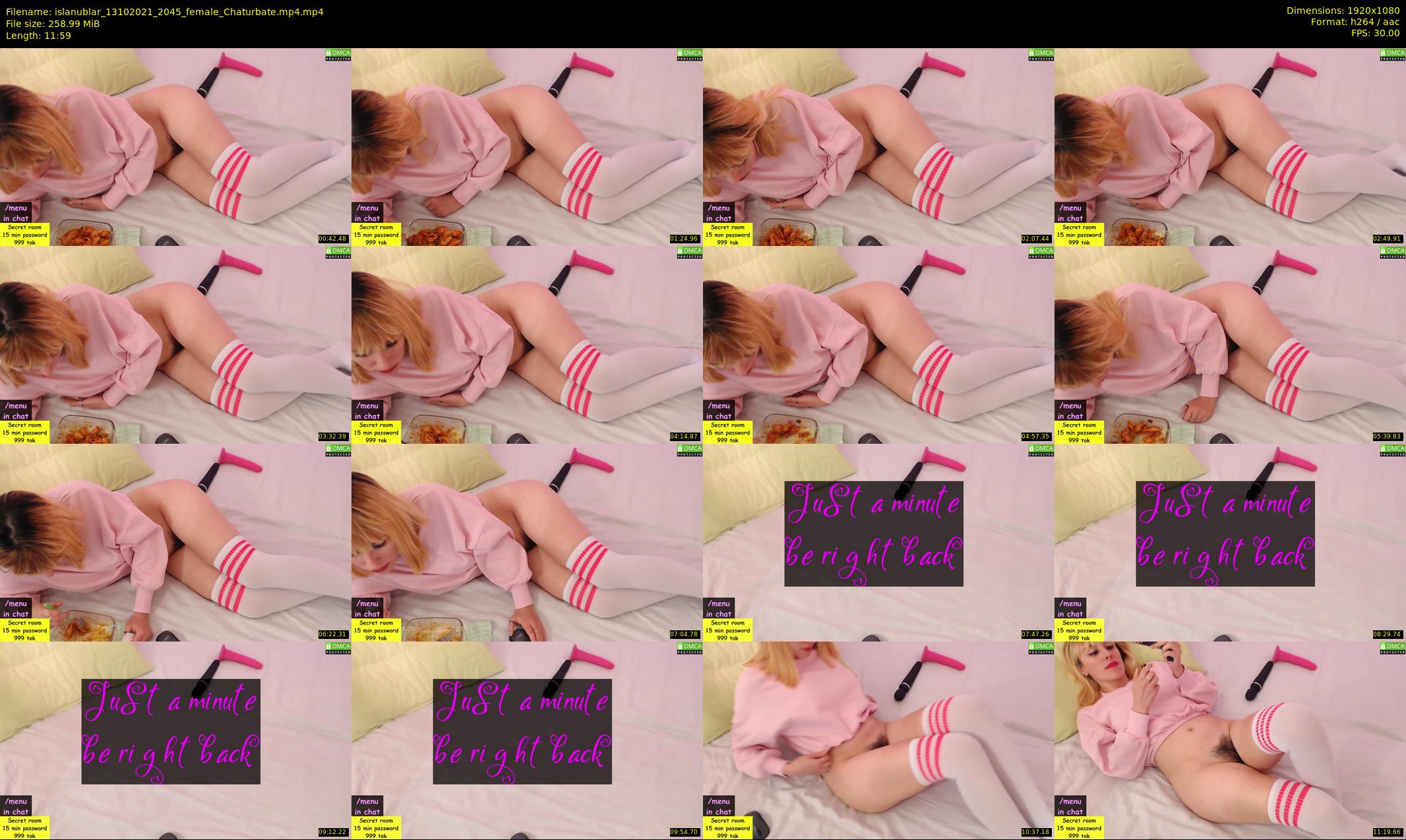 islanublar — 12 minute Chaturbate female cam show recording, 1080p, Oct 13, 2021