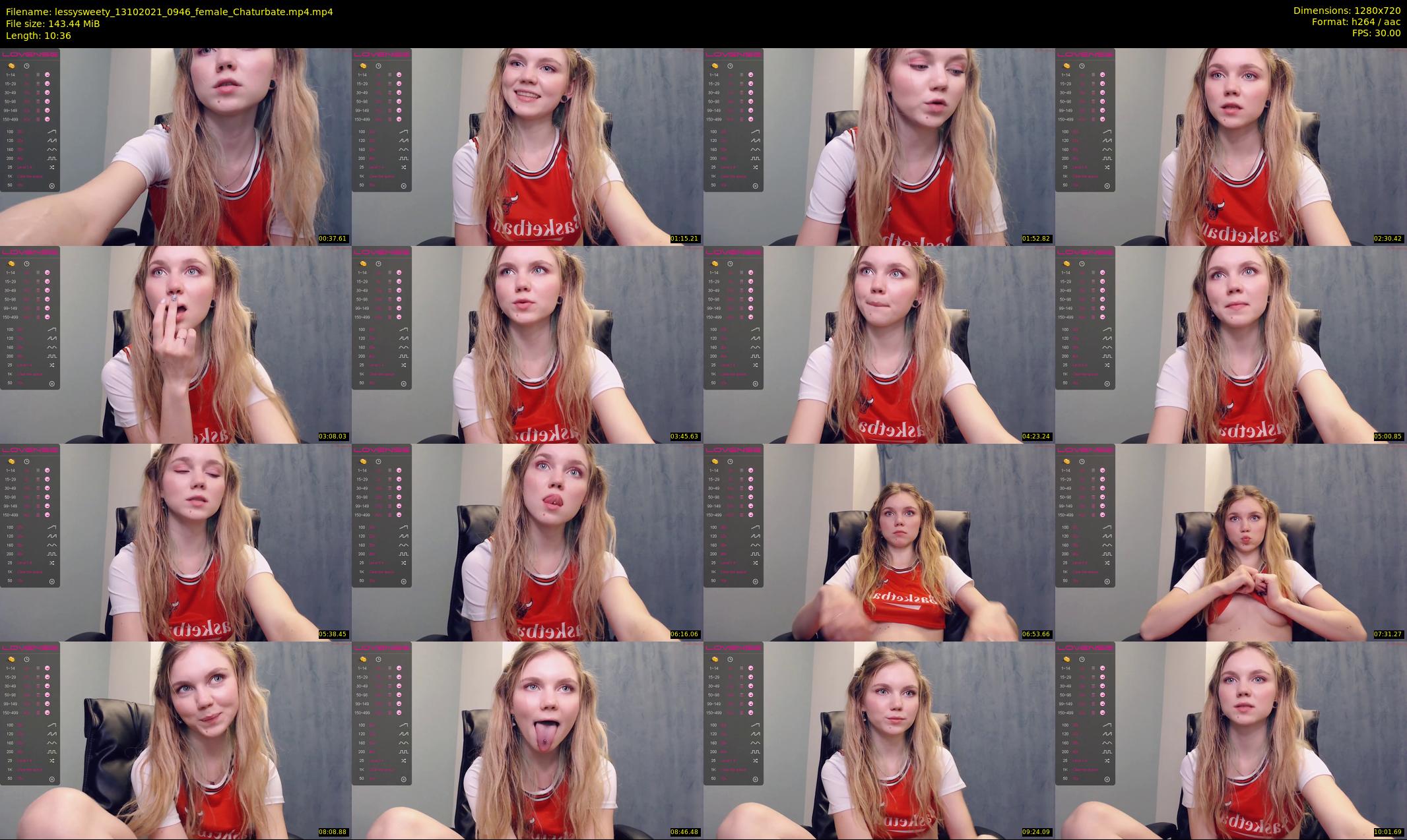 lessysweety — 11 minute Chaturbate female cam show recording, 720p, Oct 13, 2021