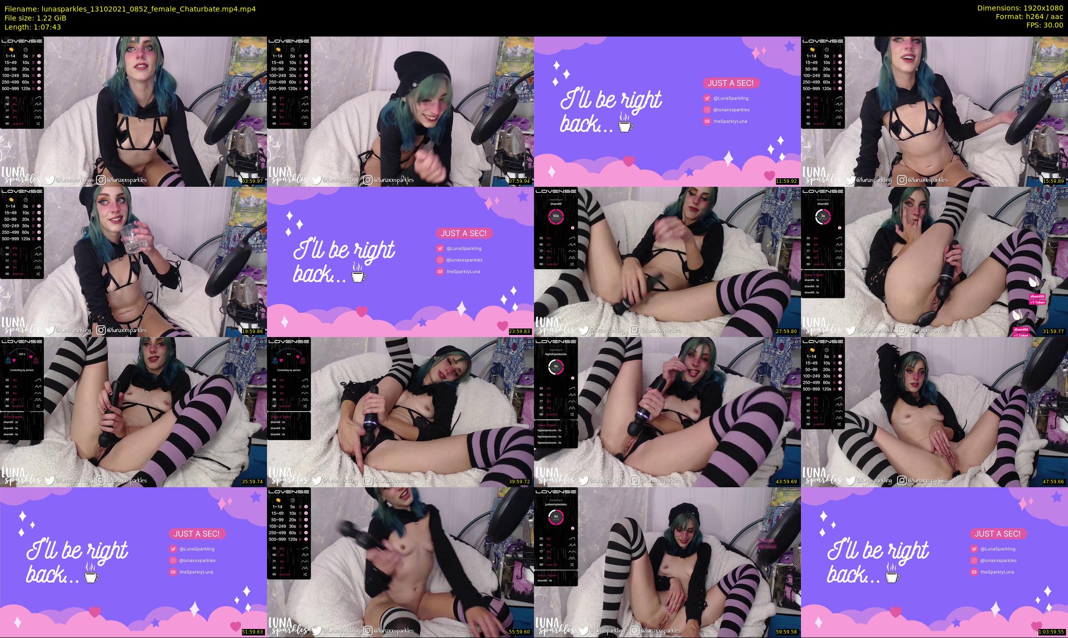 lunasparkles — 68 minute Chaturbate female cam show recording, 1080p, Oct 13, 2021