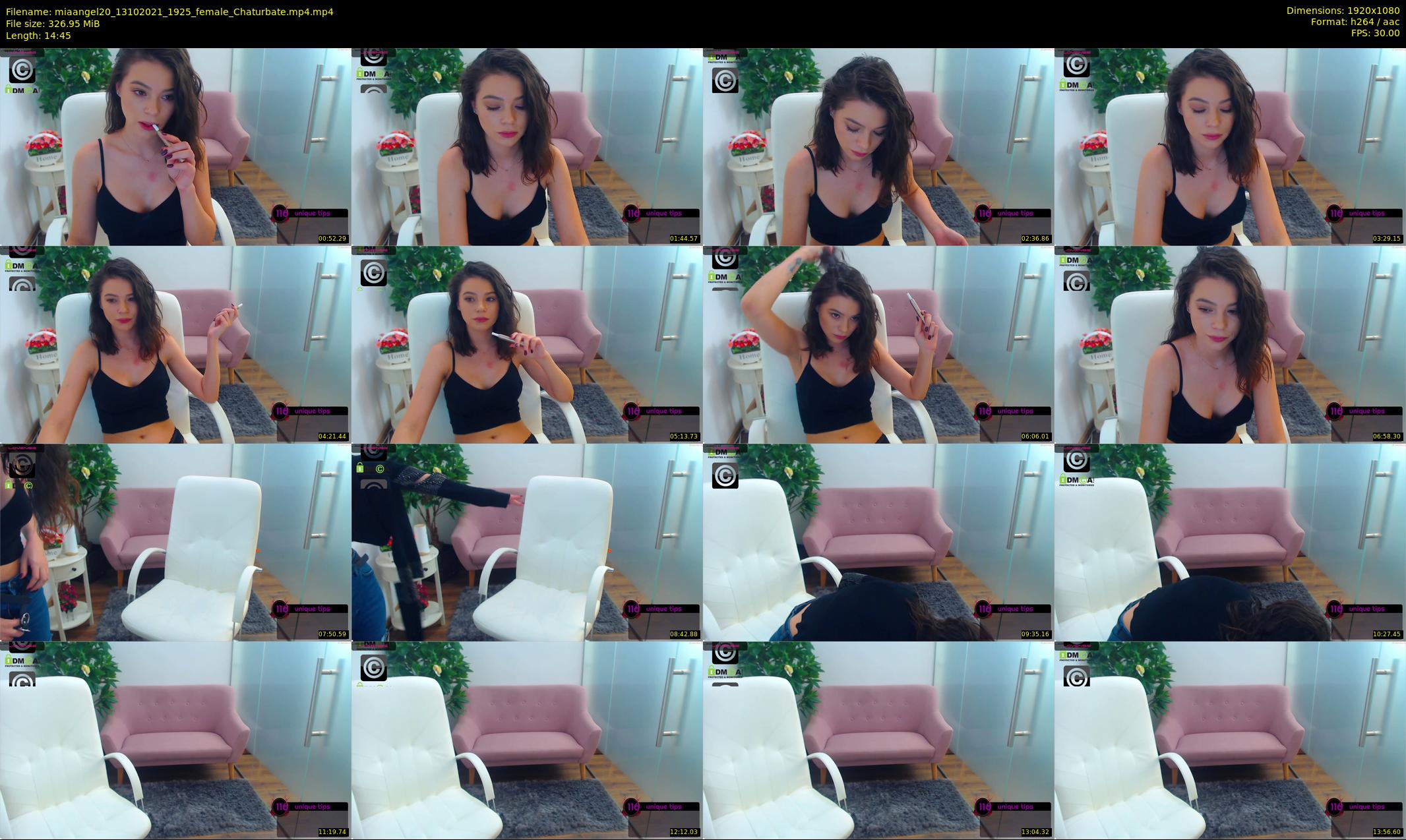 miaangel20 — 15 minute Chaturbate female cam show recording, 1080p, Oct 13, 2021