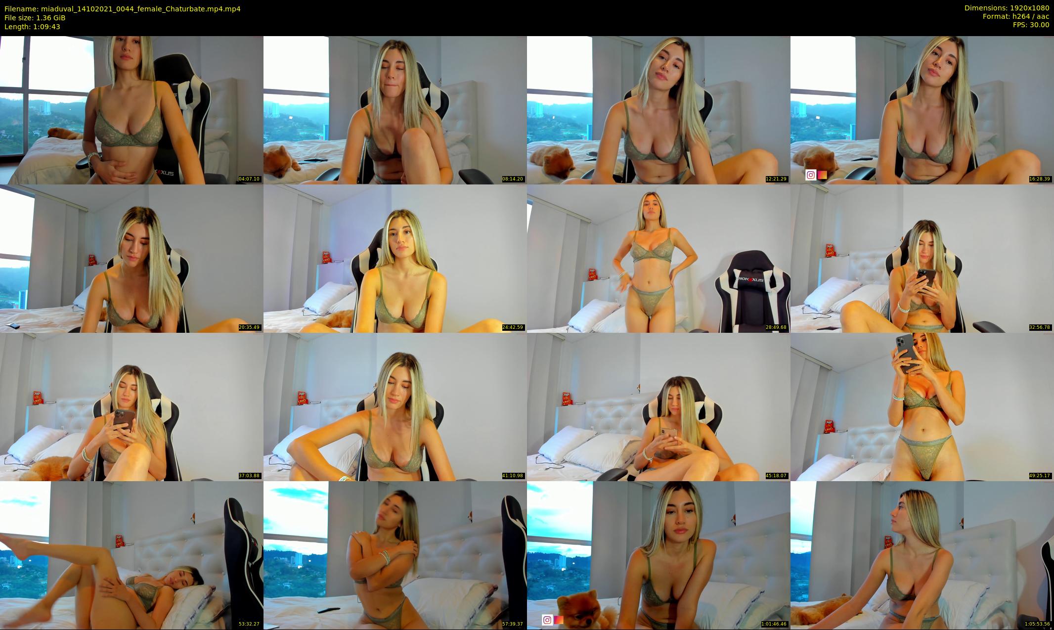 miaduval — 70 minute Chaturbate female cam show recording, 1080p, Oct 14, 2021