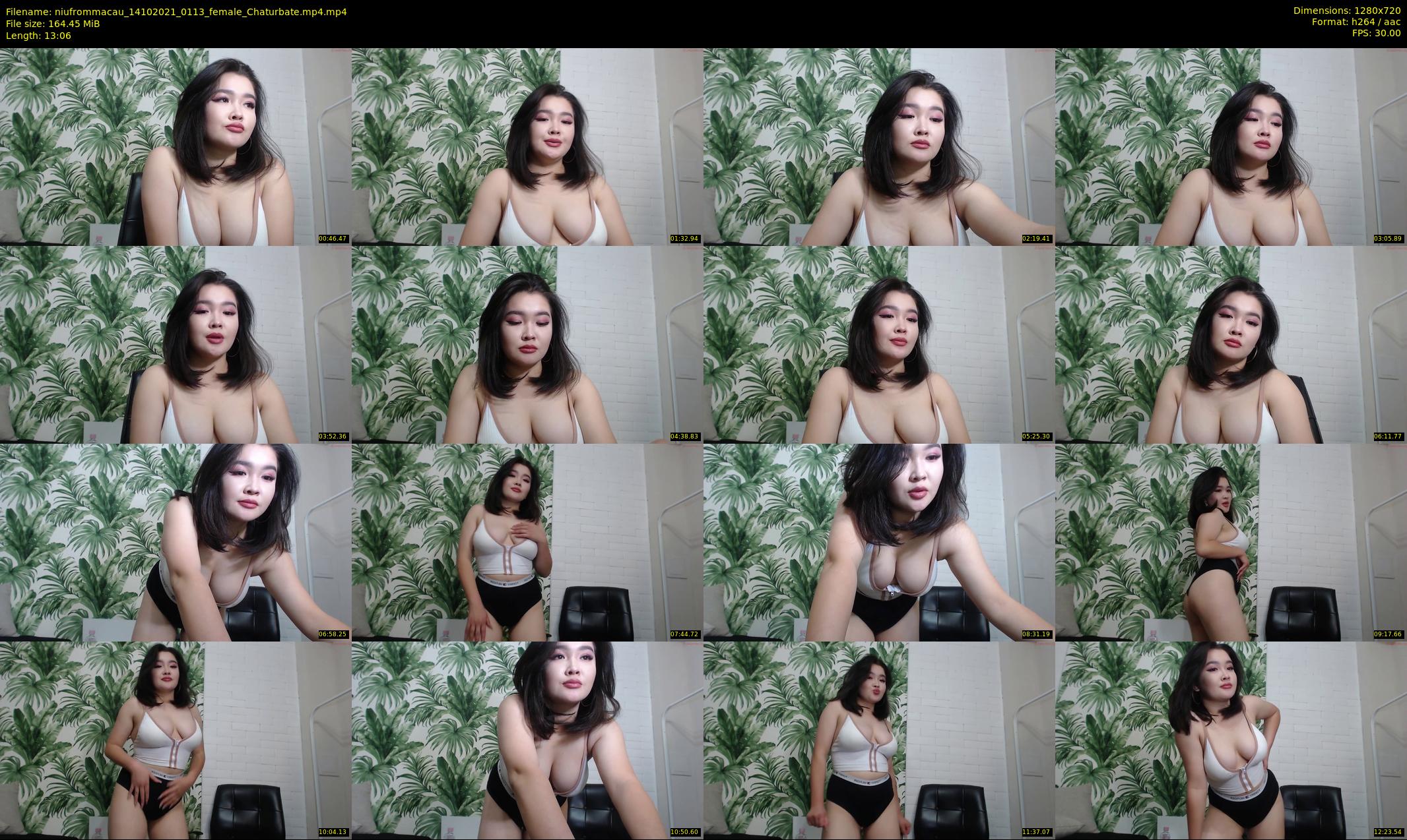 niufrommacau — 14 minute Chaturbate female cam show recording, 720p, Oct 14, 2021