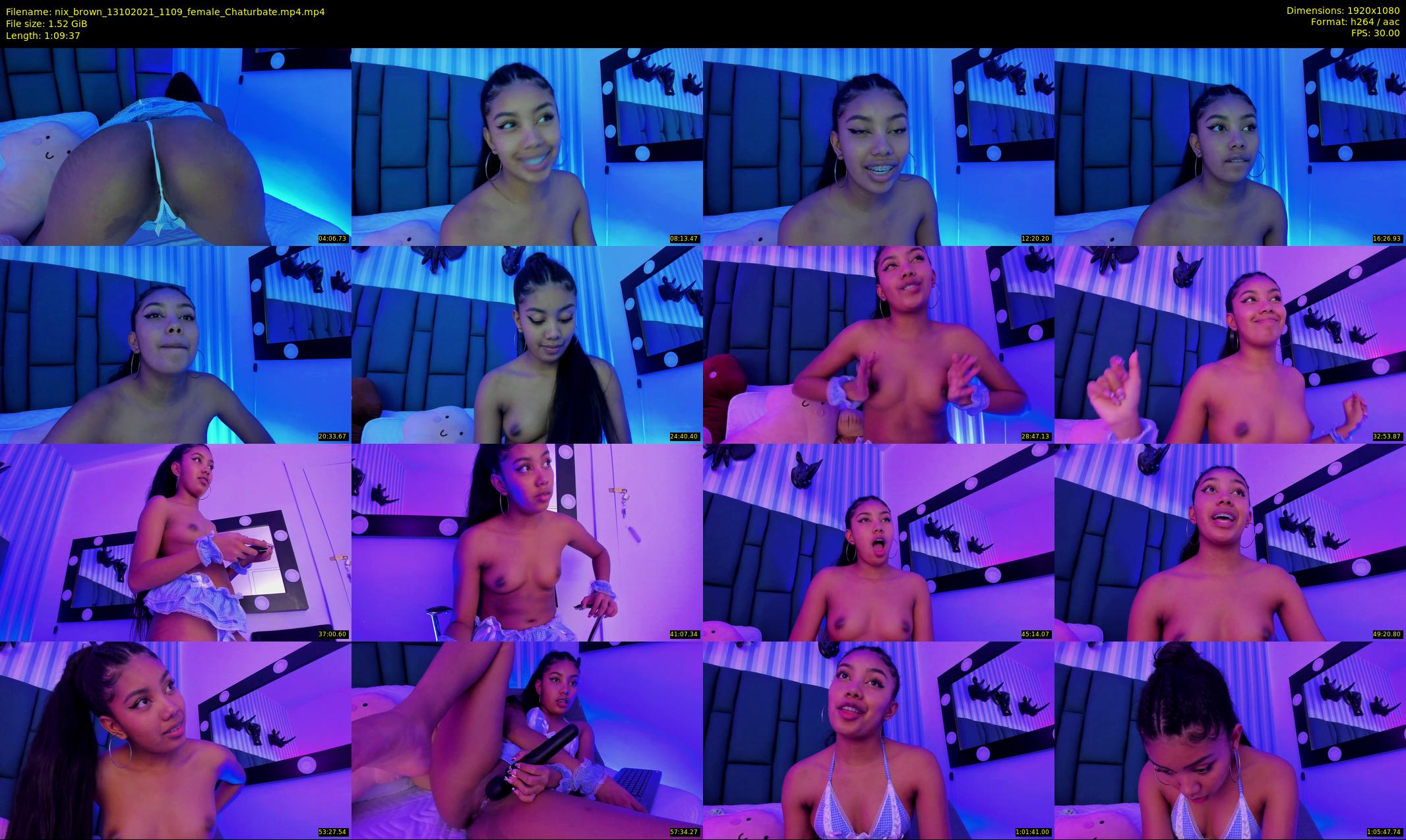 nix_brown — 70 minute Chaturbate female cam show recording, 1080p, Oct 13, 2021