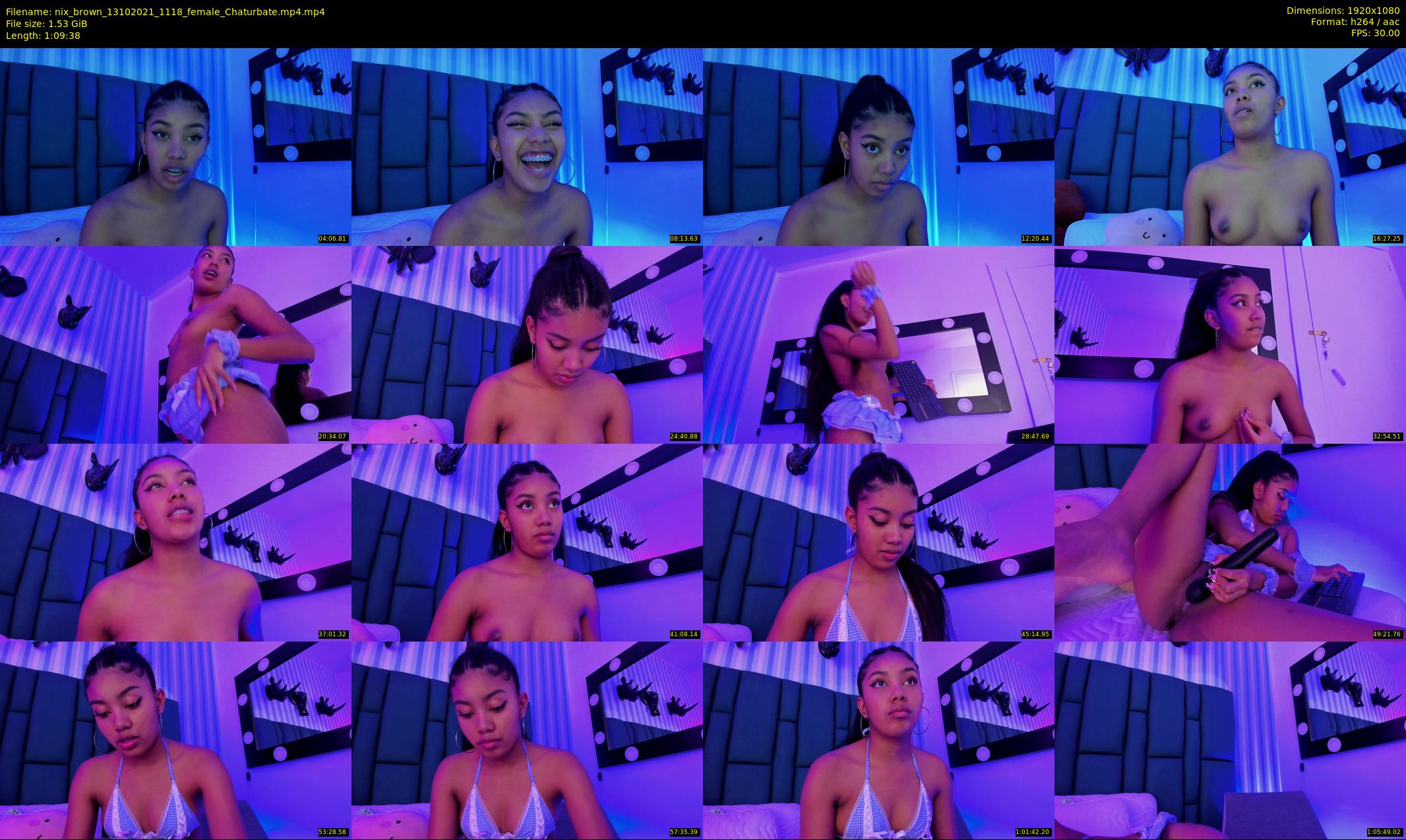 nix_brown — 70 minute Chaturbate female cam show recording, 1080p, Oct 13, 2021