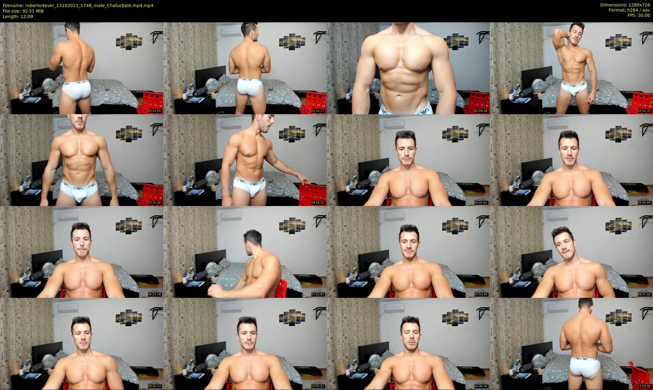 roberto4ever — 13 minute Chaturbate male cam show recording, 720p, Oct 13, 2021