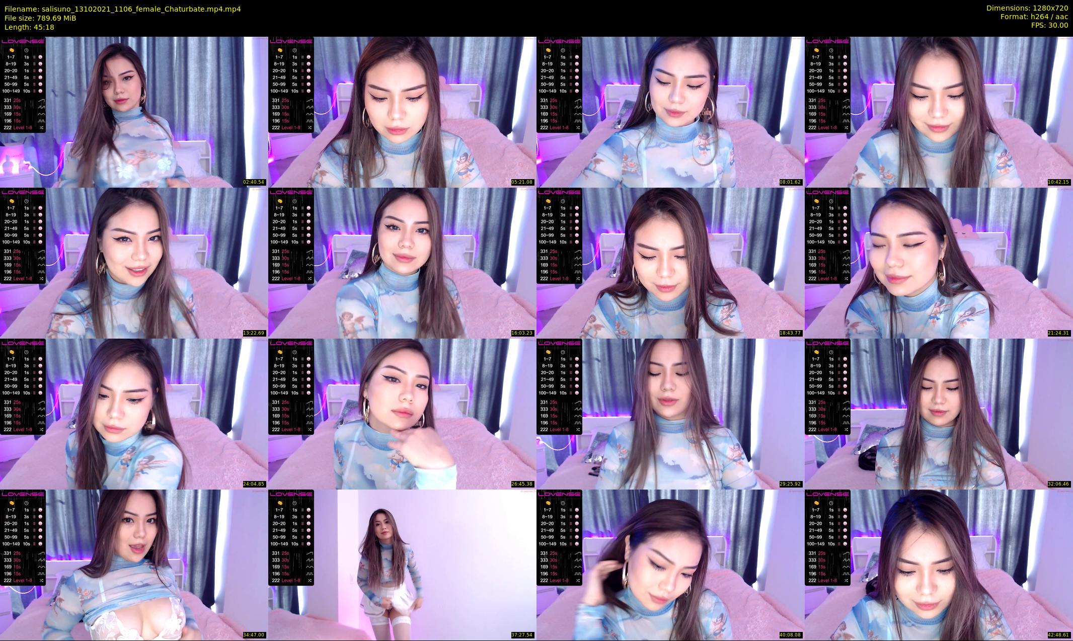 salisuno — 46 minute Chaturbate female cam show recording, 720p, Oct 13, 2021