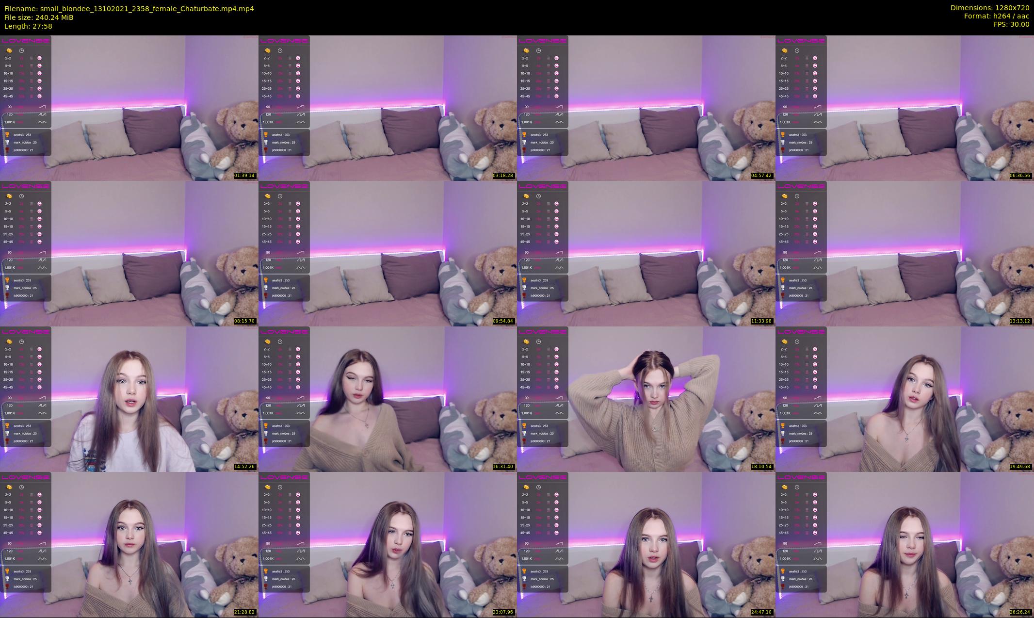 small_blondee — 28 minute Chaturbate female cam show recording, 720p, Oct 13, 2021