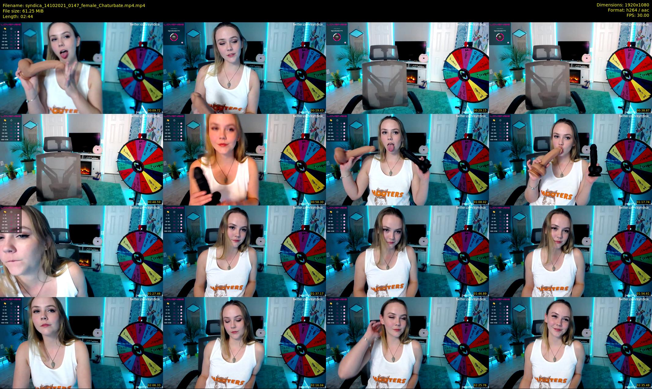 syndica — 3 minute Chaturbate female cam show recording, 1080p, Oct 14, 2021