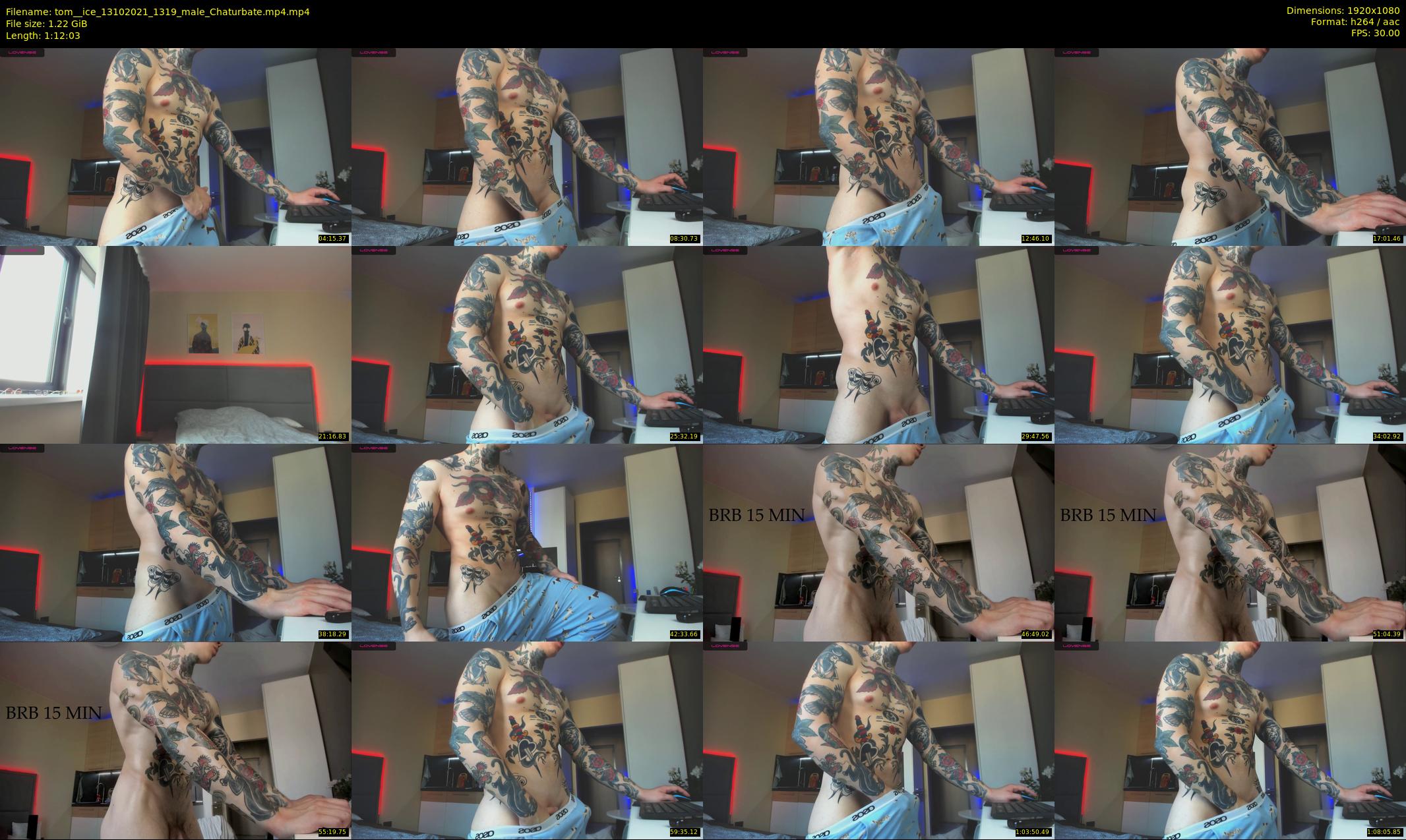 tom__ice — 73 minute Chaturbate male cam show recording, 1080p, Oct 13, 2021