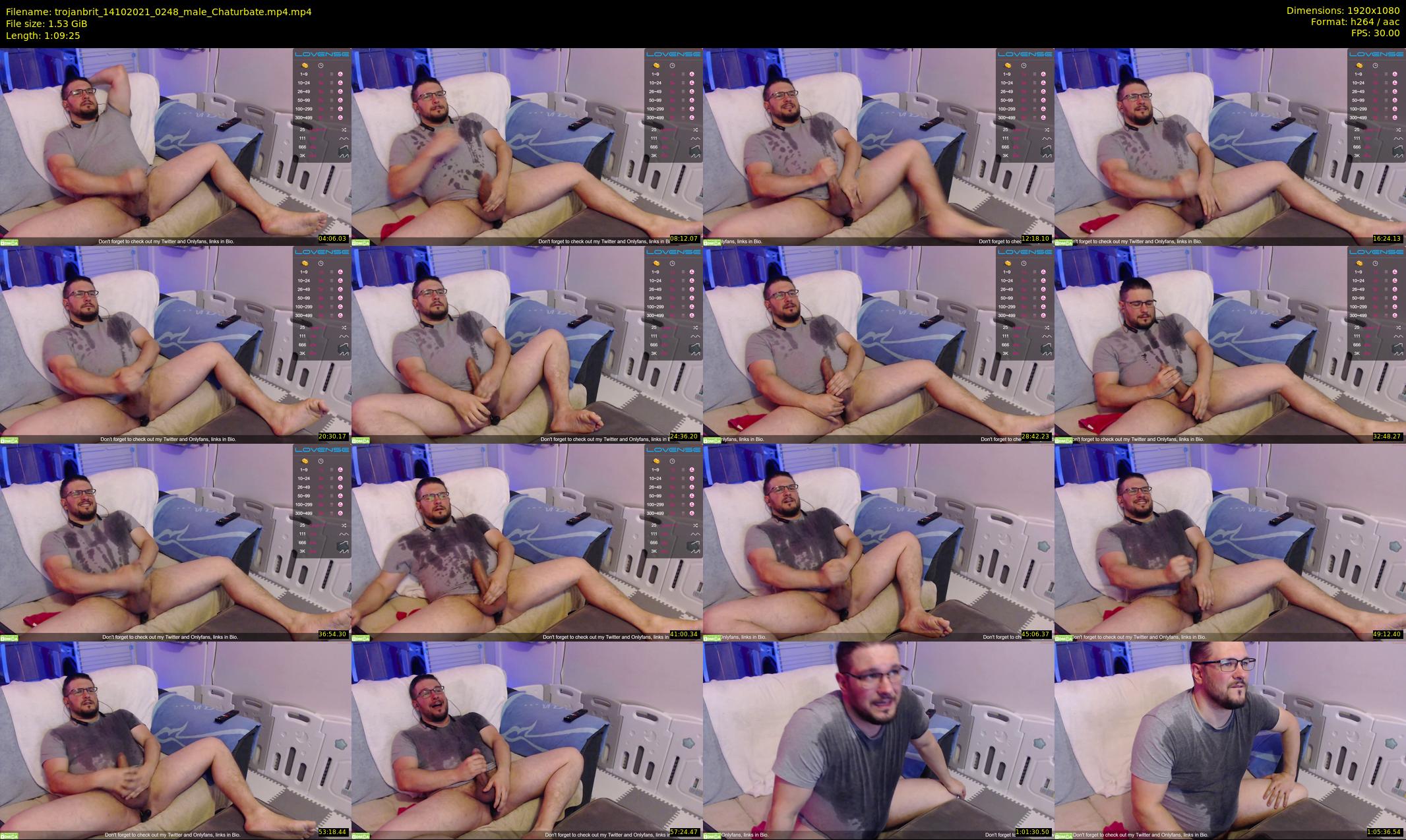 trojanbrit — 70 minute Chaturbate male cam show recording, 1080p, Oct 14, 2021