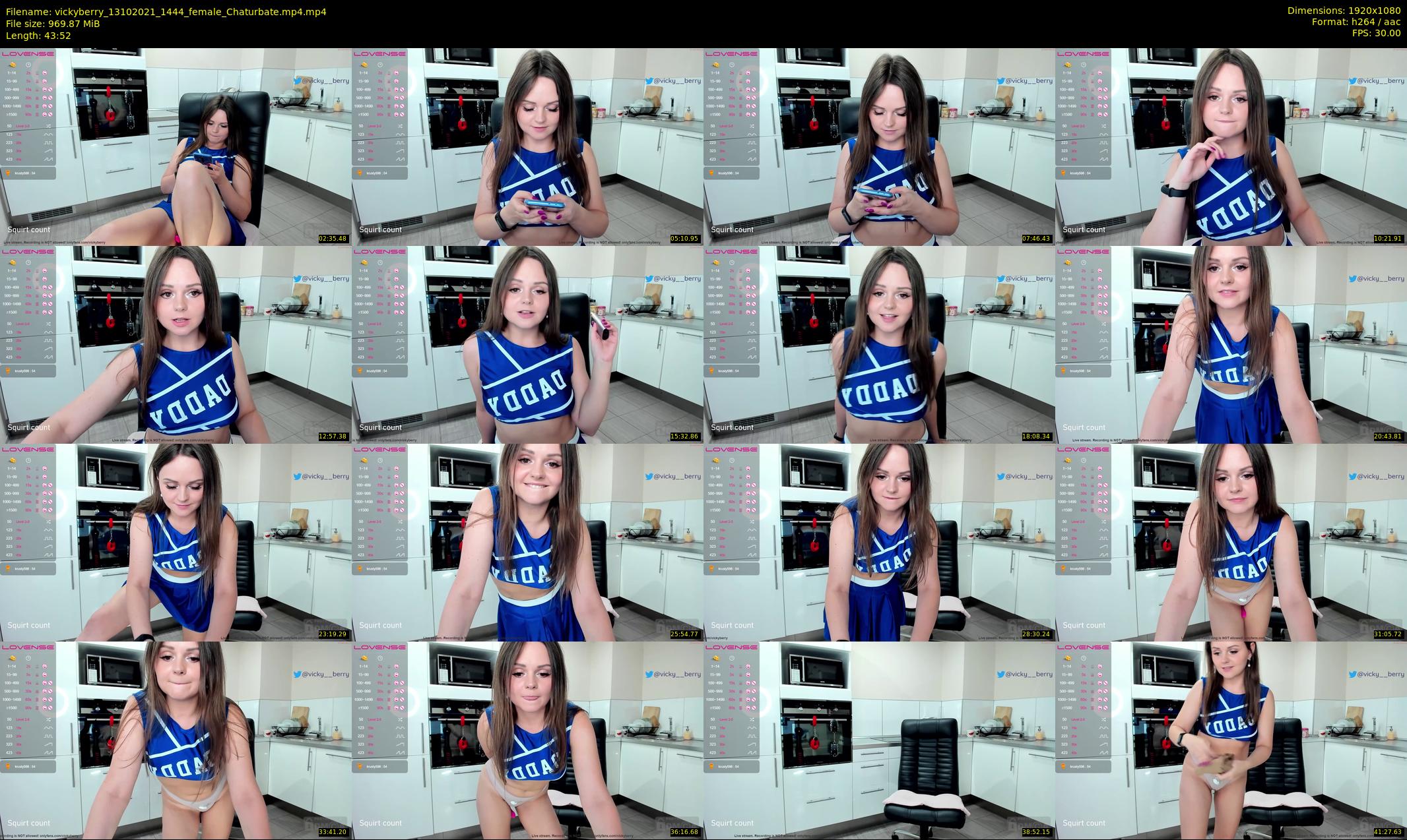 vickyberry — 44 minute Chaturbate female cam show recording, 1080p, Oct 13, 2021