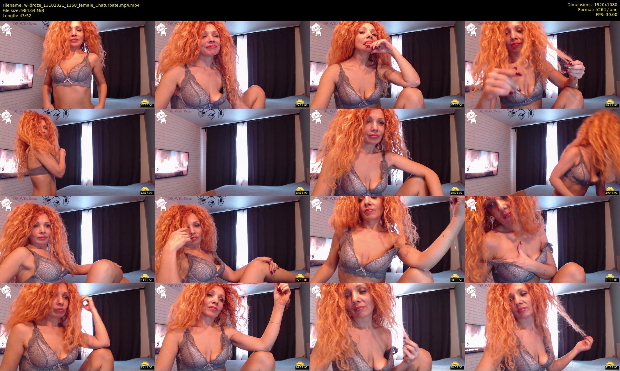 wildroze — 44 minute Chaturbate female cam show recording, 1080p, Oct 13, 2021