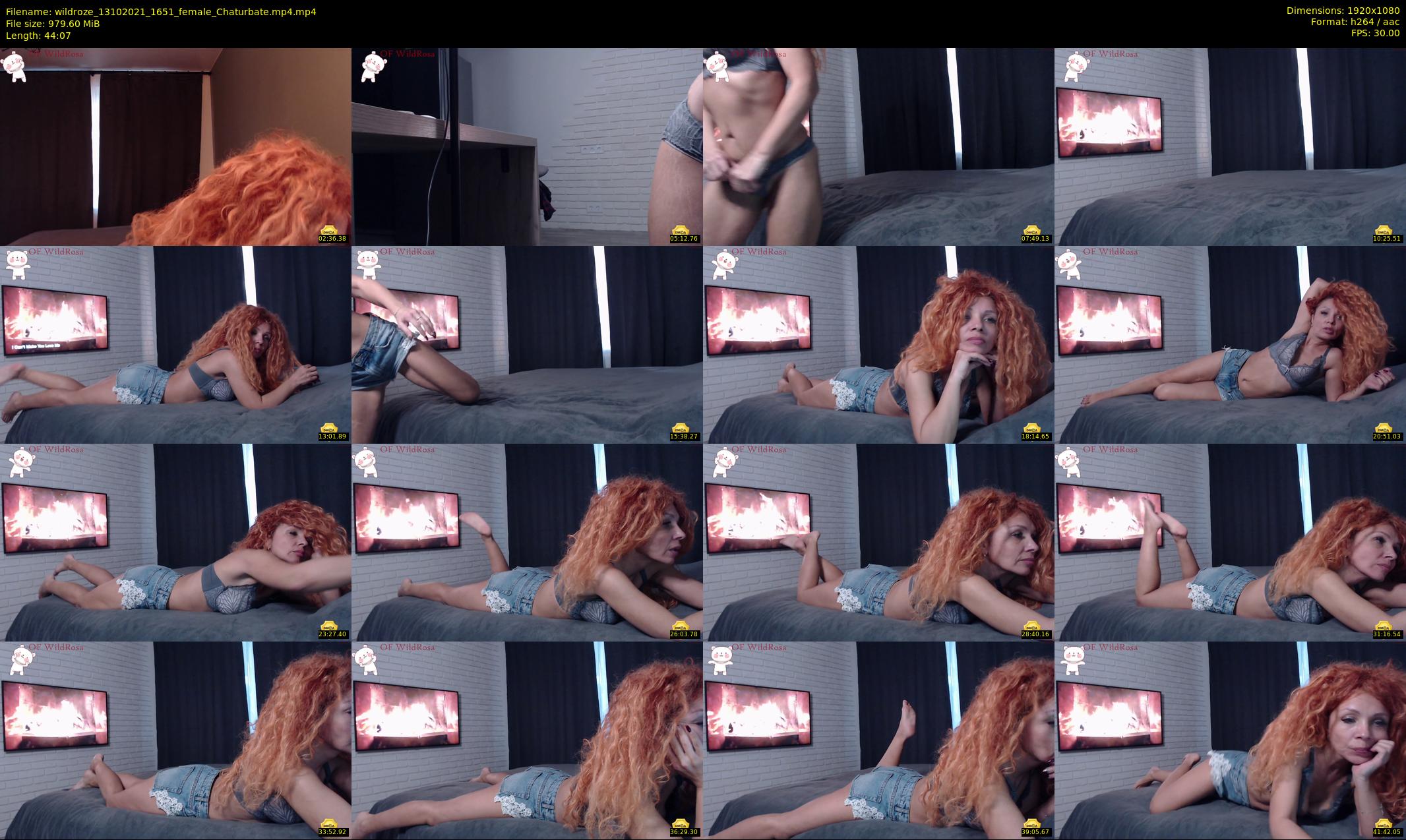 wildroze — 45 minute Chaturbate female cam show recording, 1080p, Oct 13, 2021