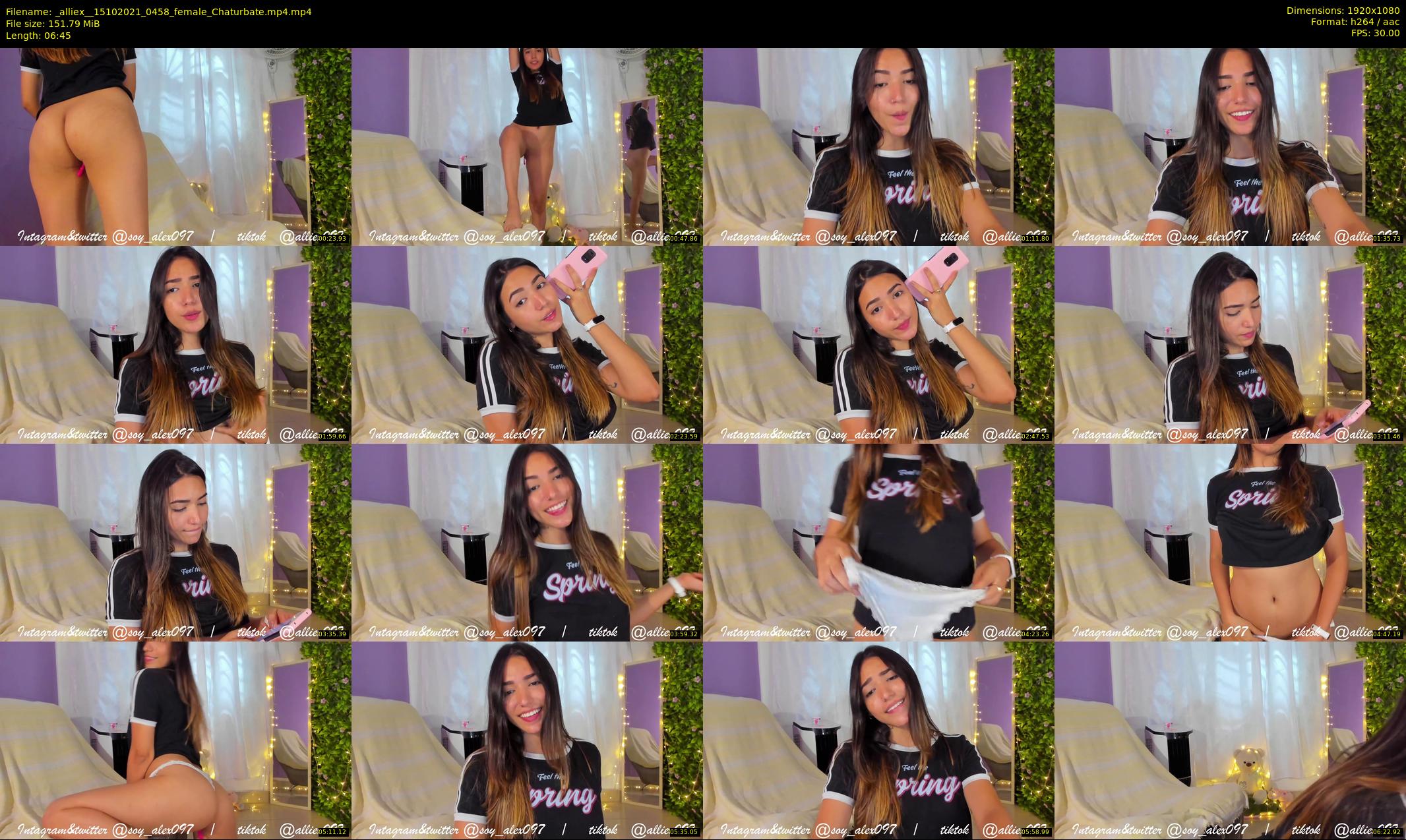 _alliex_ — 7 minute Chaturbate female cam show recording, 1080p, Oct 15, 2021