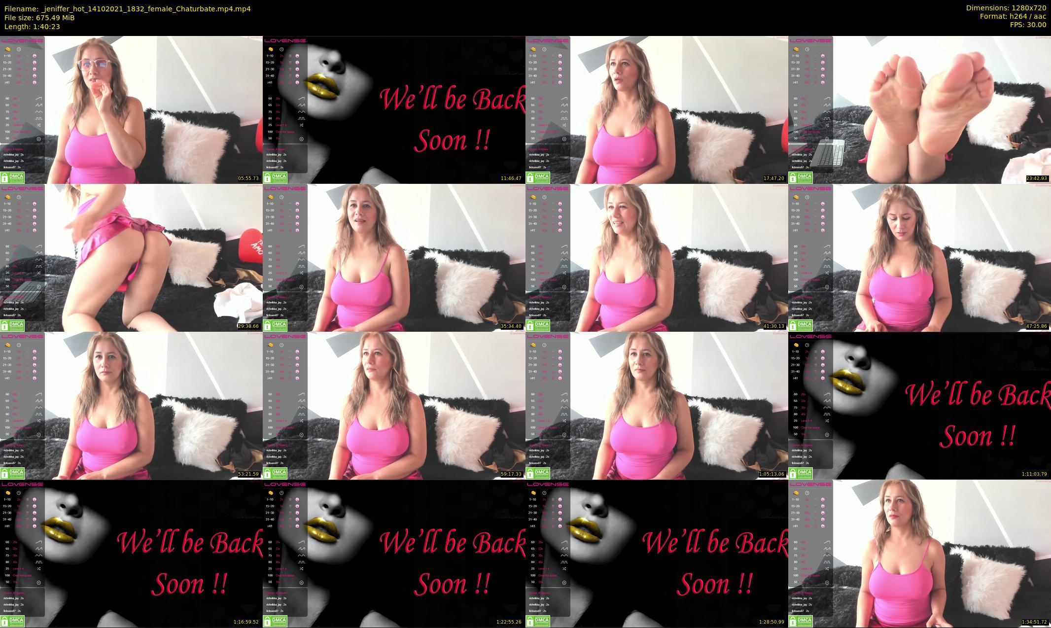 _jeniffer_hot — 101 minute Chaturbate female cam show recording, 720p, Oct 14, 2021