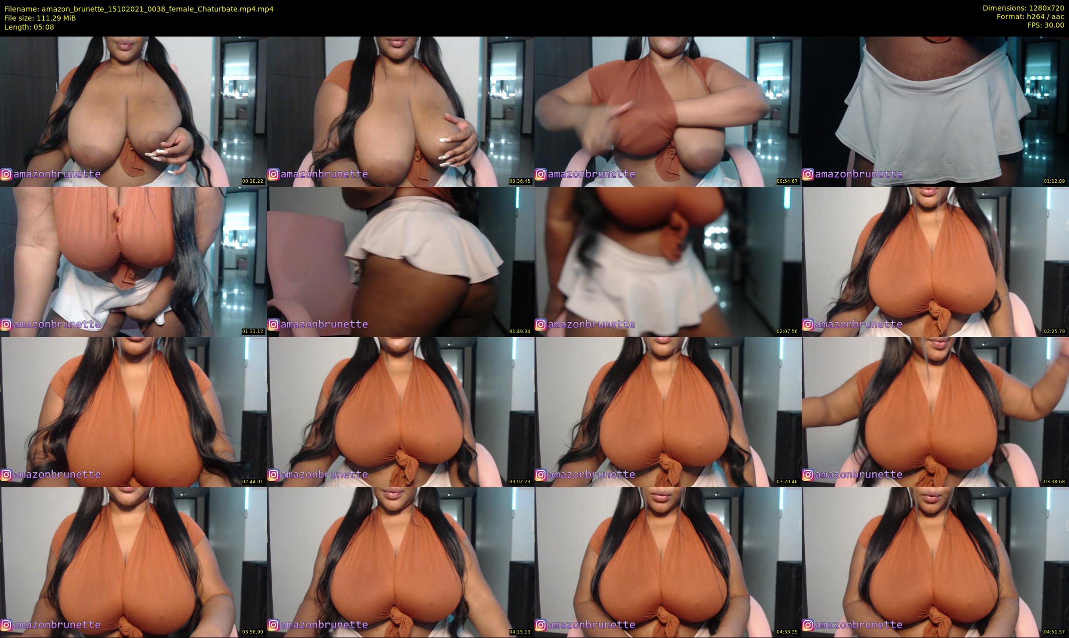amazon_brunette — 6 minute Chaturbate female cam show recording, 720p, Oct 15, 2021
