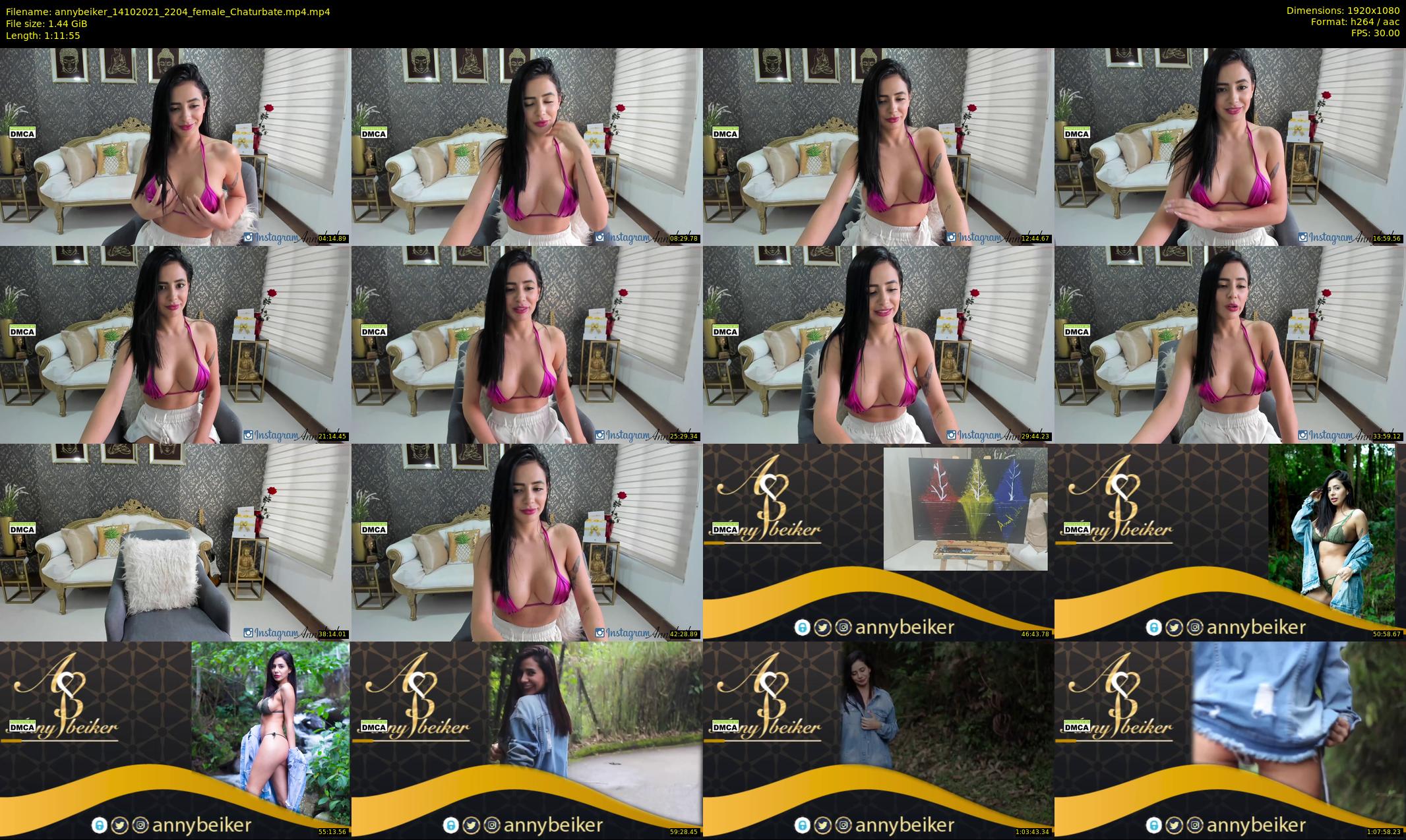 annybeiker — 72 minute Chaturbate female cam show recording, 1080p, Oct 14, 2021