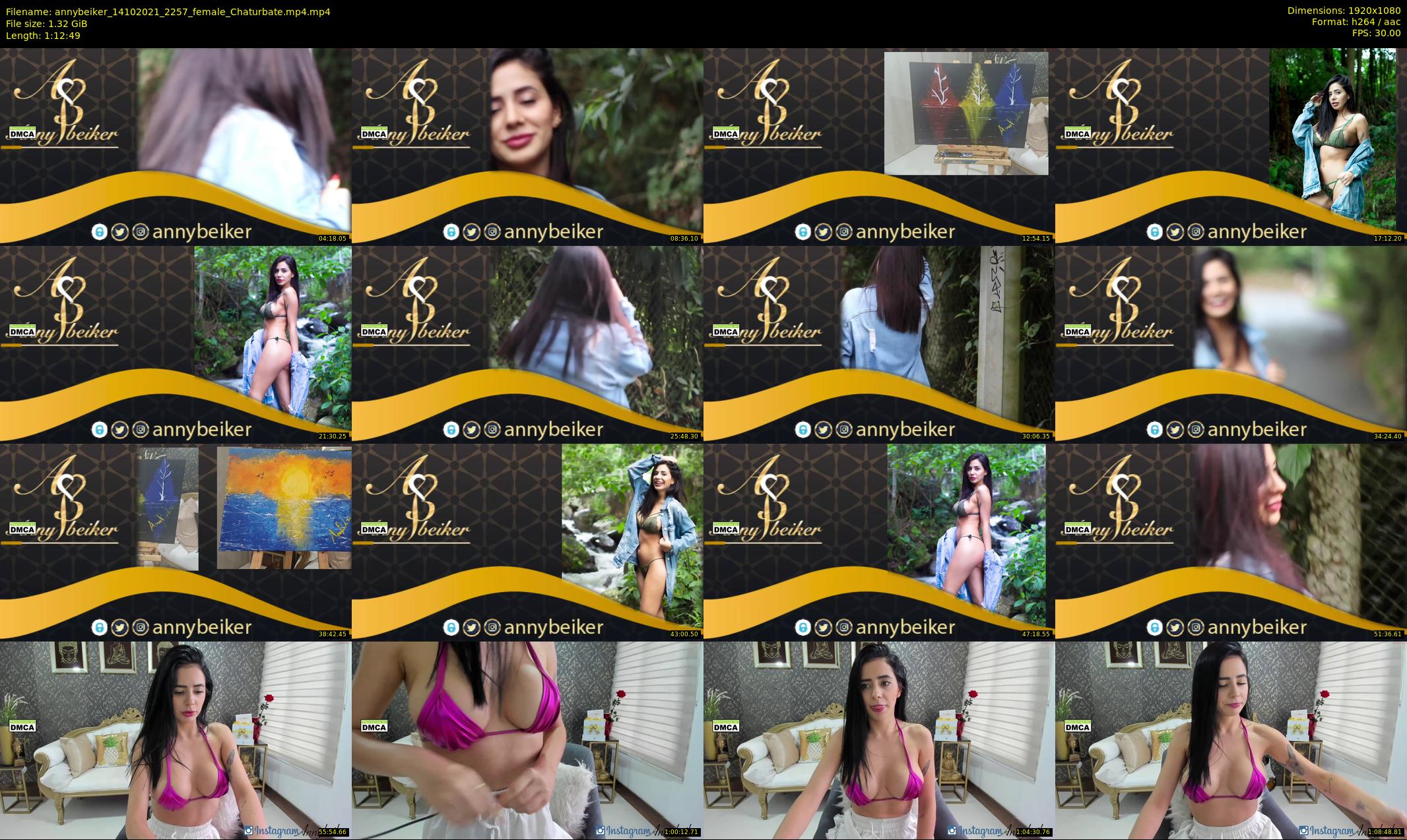 annybeiker — 73 minute Chaturbate female cam show recording, 1080p, Oct 14, 2021