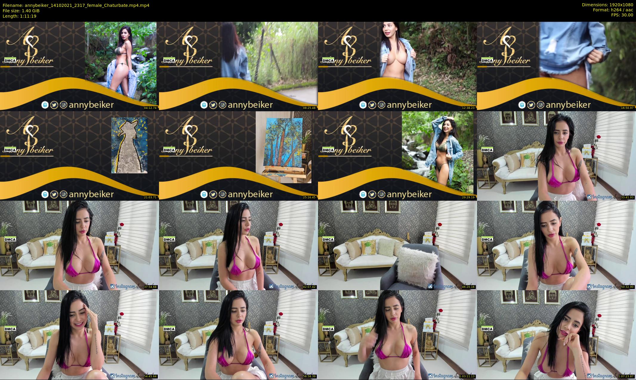 annybeiker — 72 minute Chaturbate female cam show recording, 1080p, Oct 14, 2021